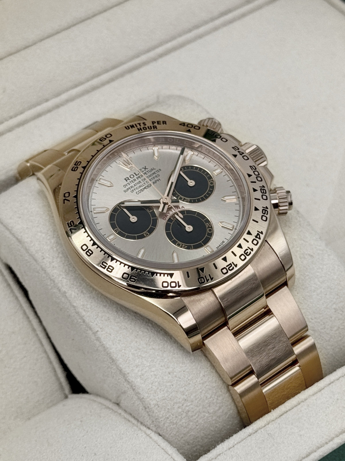 2023 Rolex Daytona 40mm 126505 Rose Gold Sundust Dial (CPO)