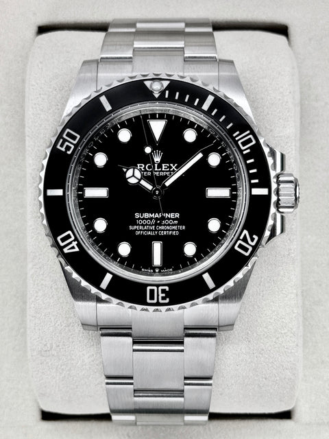 2025 Rolex Submariner 41mm 124060 Stainless Steel Black Dial