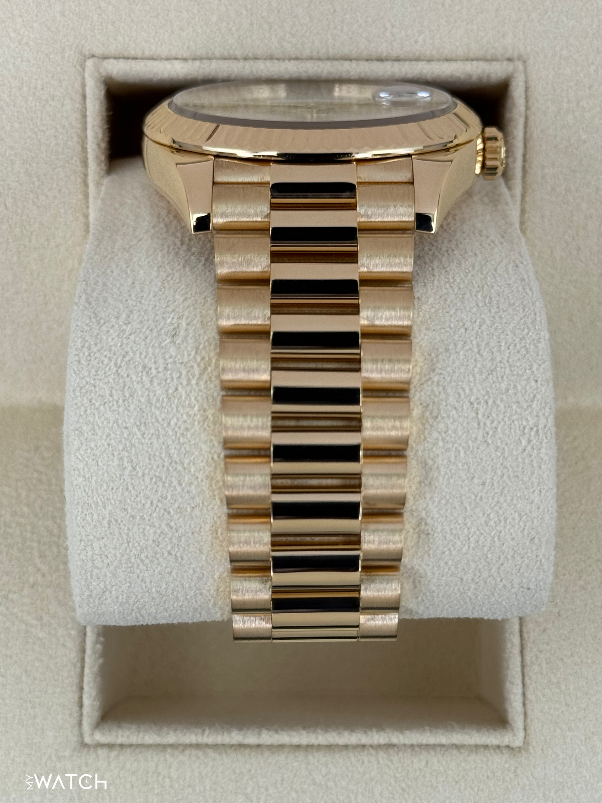 2023 Rolex Day-Date 40mm 228238 Presidential Silver Dial - MyWatchLLC