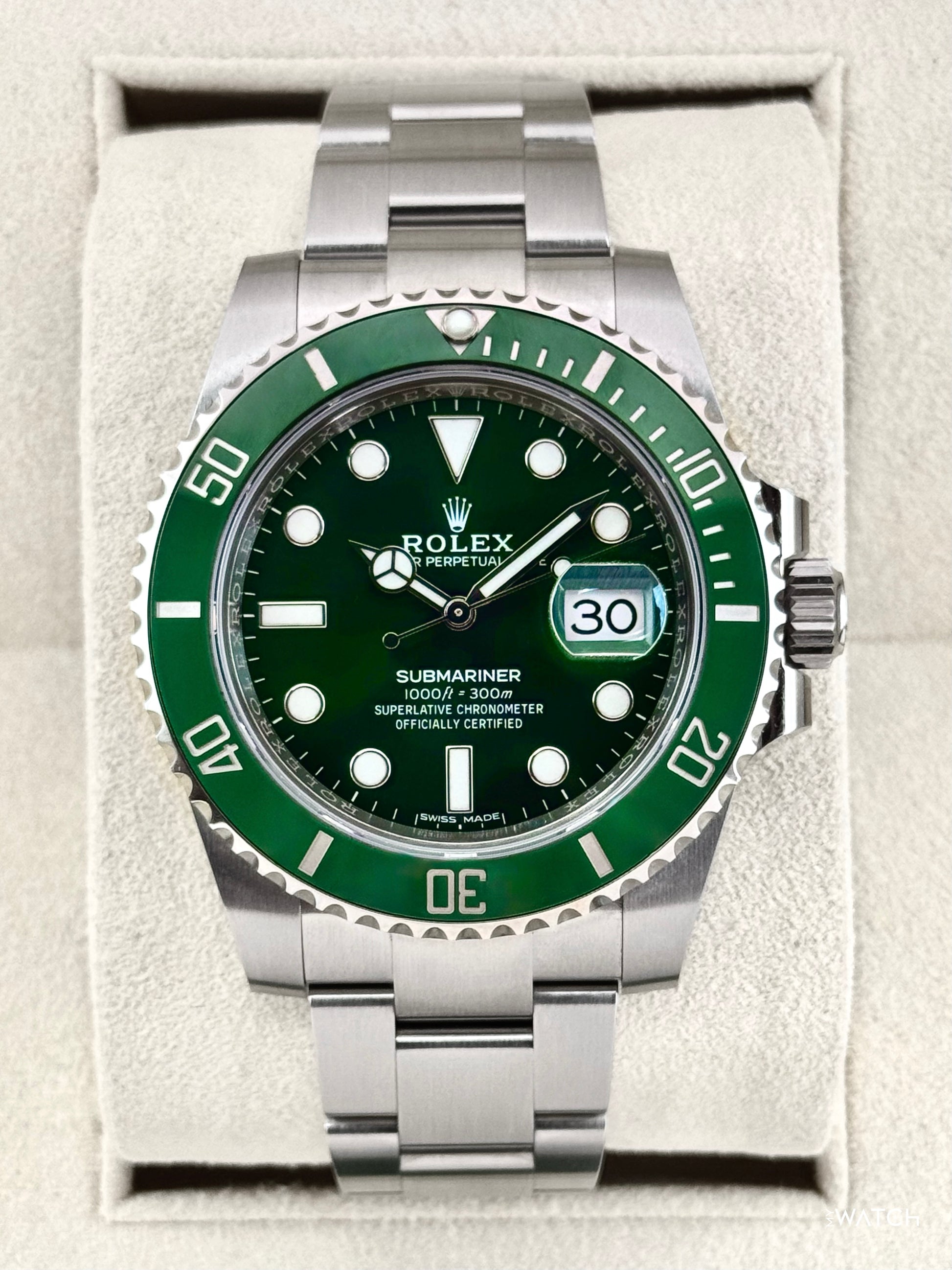 2019 Rolex Submariner “Hulk” 40mm 116610LV Green Dial - MyWatchLLC