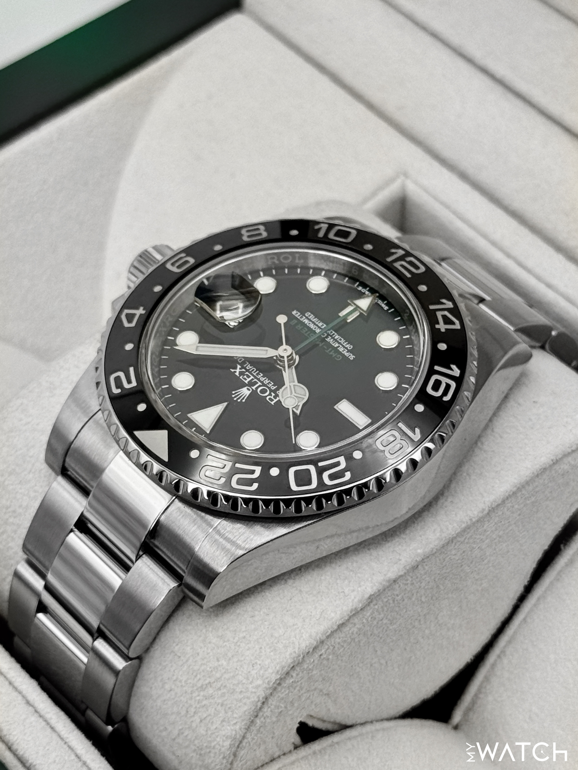 2015 Rolex GMT-Master II 40mm 116710LN Stainless Steel Black Dial - MyWatchLLC