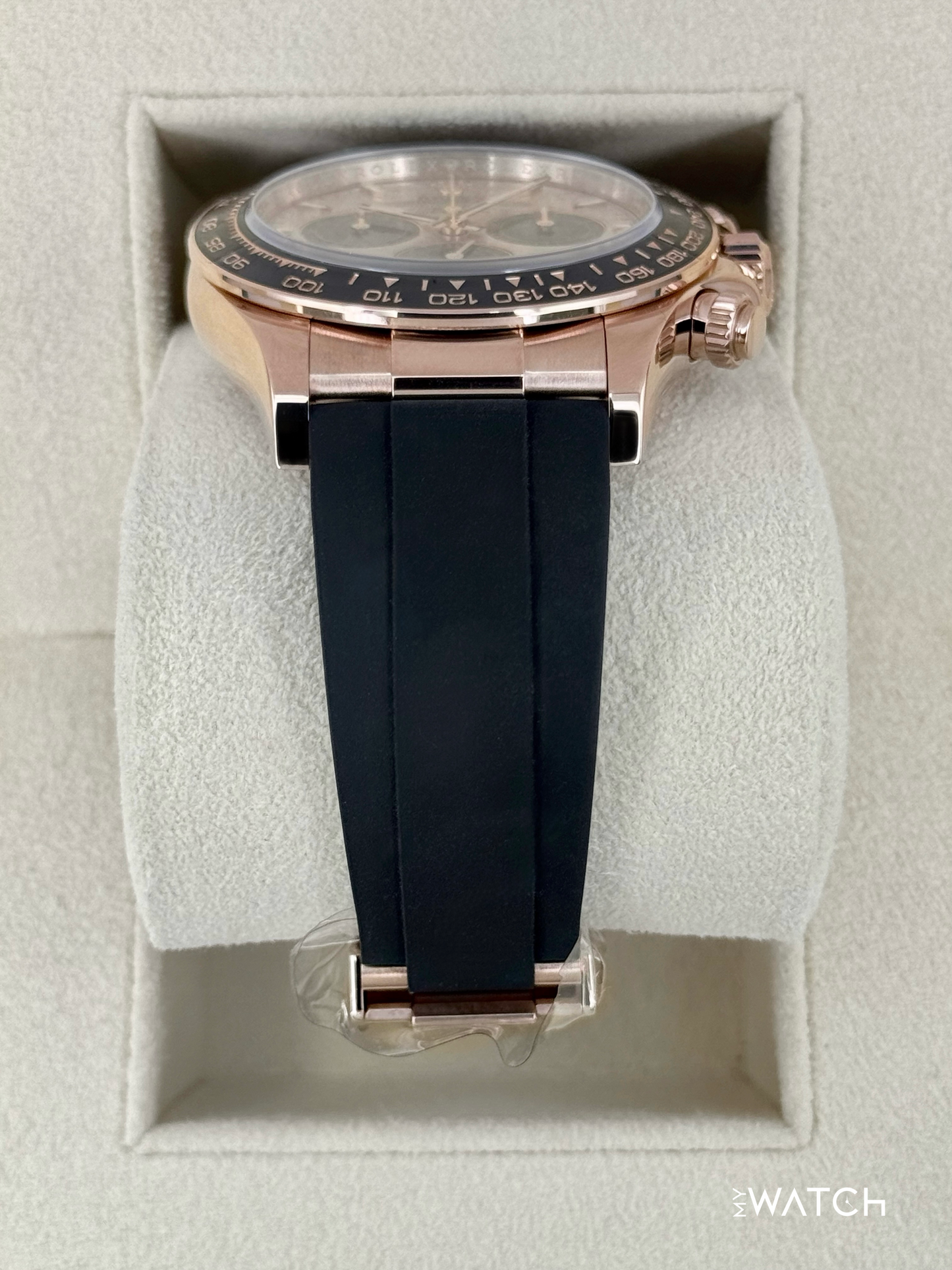 2025 Rolex Daytona 40mm 126515LN Rose Gold Oysterflex Sundust Dial