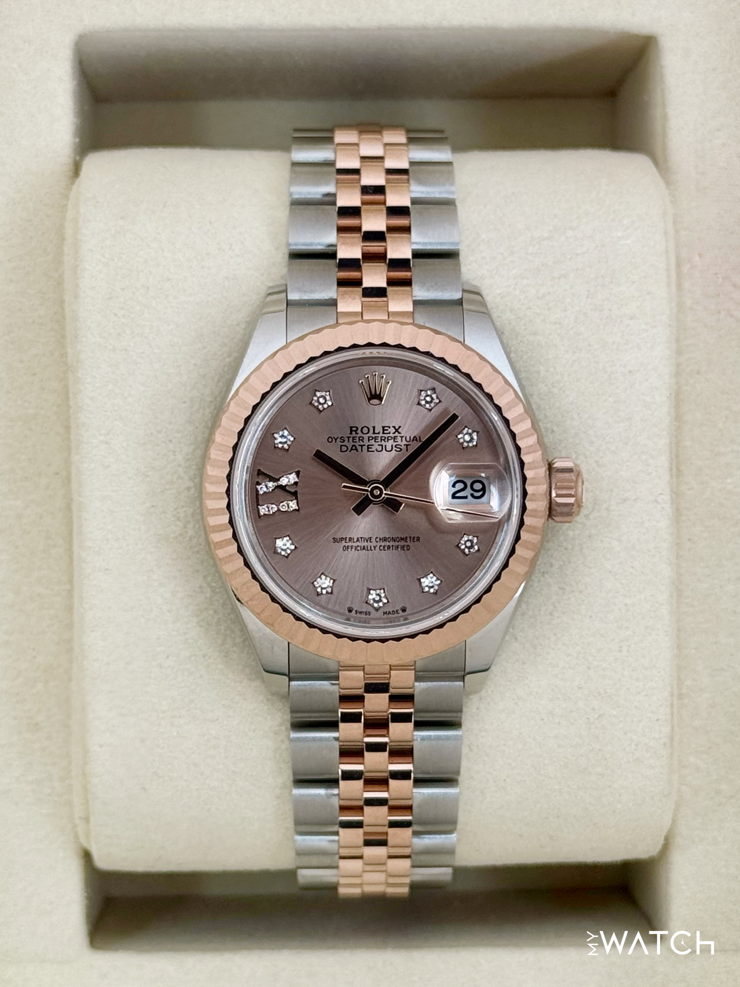 NEW 2025 Rolex Ladies Datejust 28mm 279171 Two-Tone 9 Star Diamond Dial