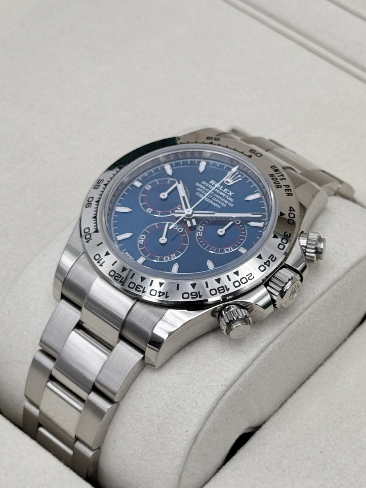 2026 Rolex Daytona 40mm 126509 White Gold Blue Dial