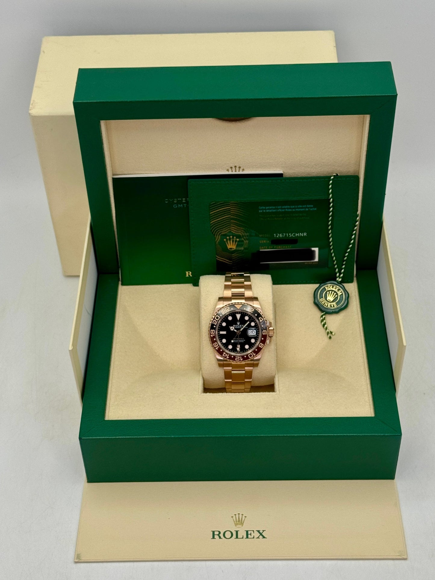 2024 Rolex GMT-Master II "Rootbeer" 40mm 126715CHNR Rose Gold
