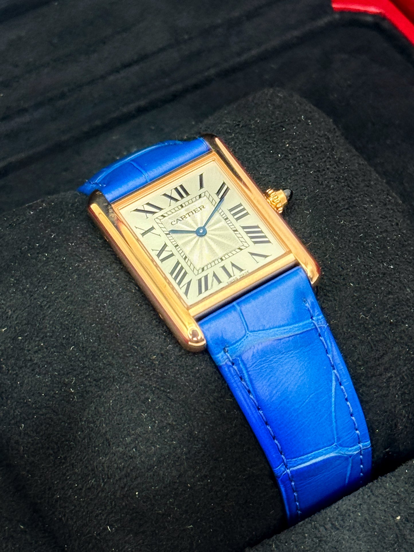 2023 Cartier Tank Louis Cartier Large 33.7mm WGTA0011 Rose Gold Silver Dial
