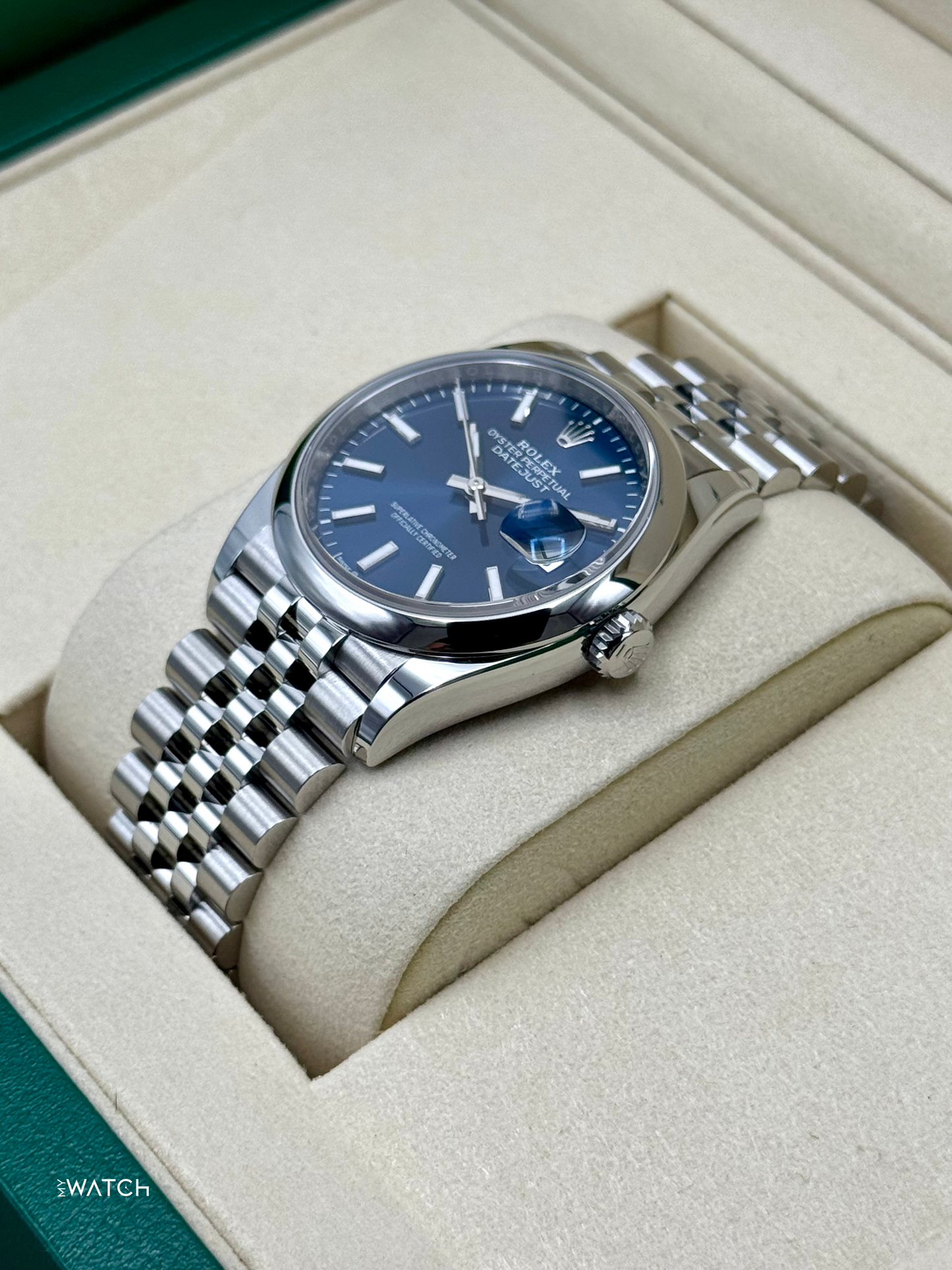 NEW 2026 Rolex Datejust 36mm 126200 Stainless Steel Jubilee Blue Dial - MyWatchLLC