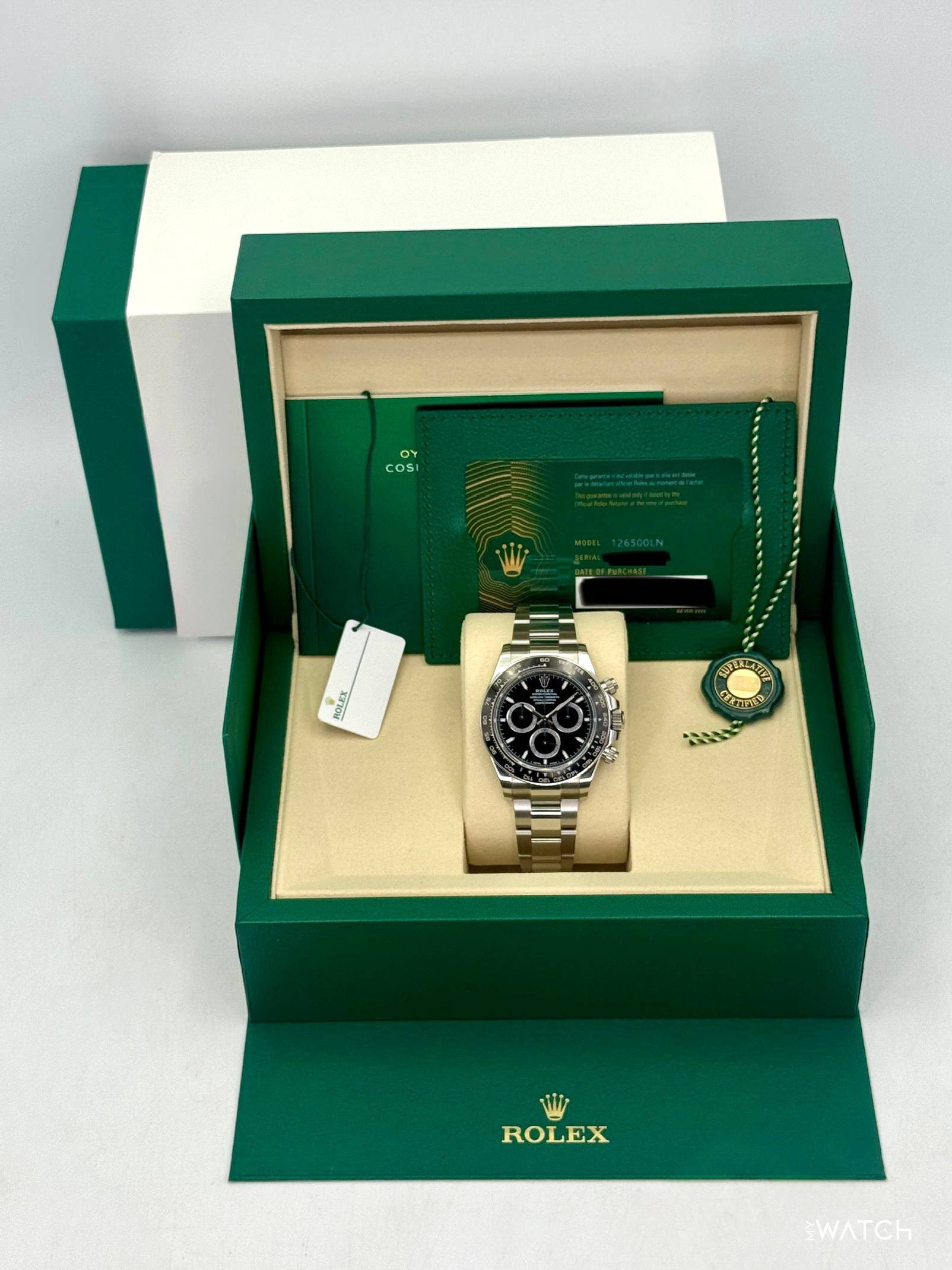 2025 Rolex Daytona 40mm 126500LN Stainless Steel Black Dial - MyWatchLLC