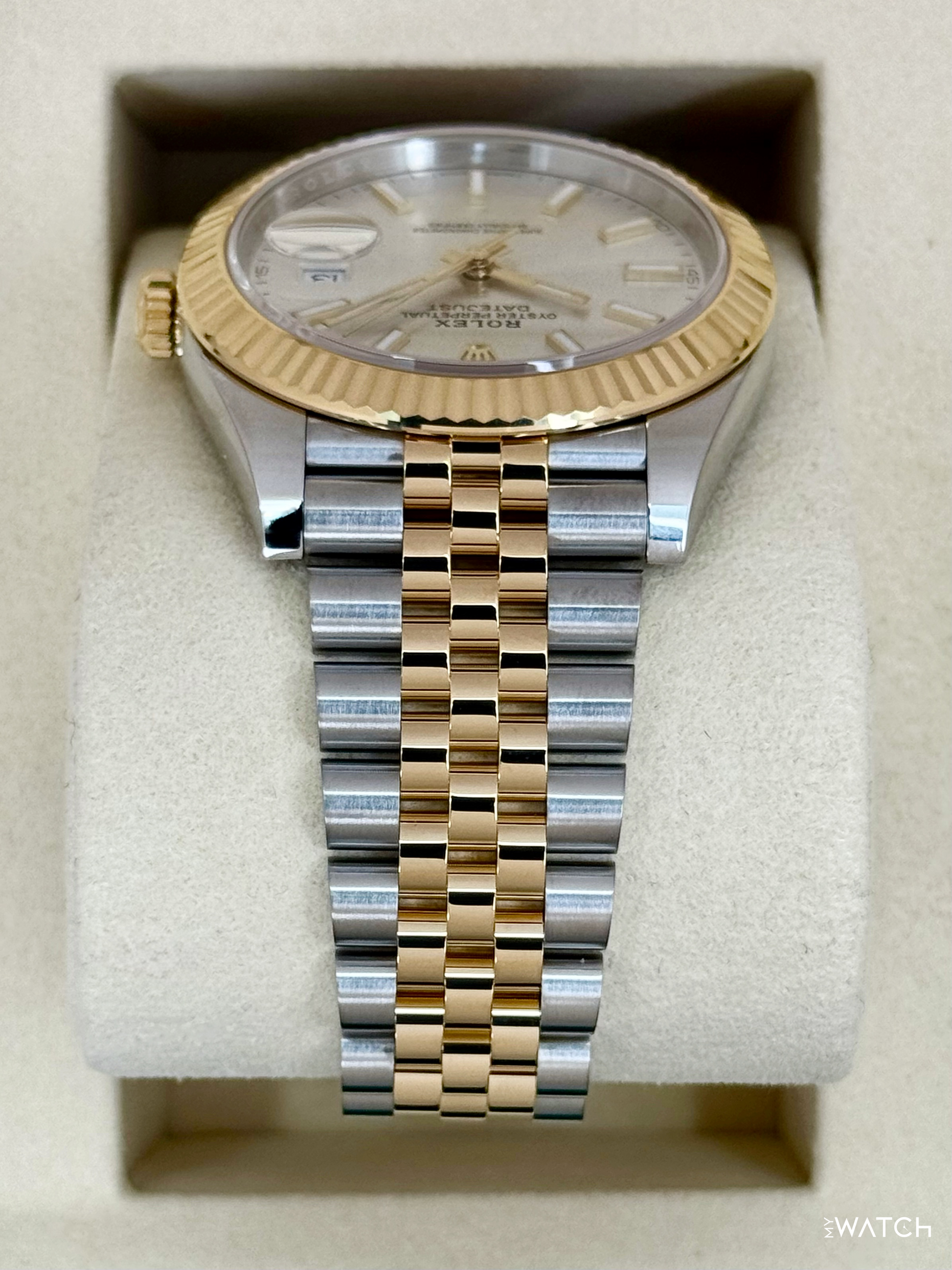 2025 Rolex Datejust 41mm 126333 Two-Tone Jubilee Silver Dial - MyWatchLLC