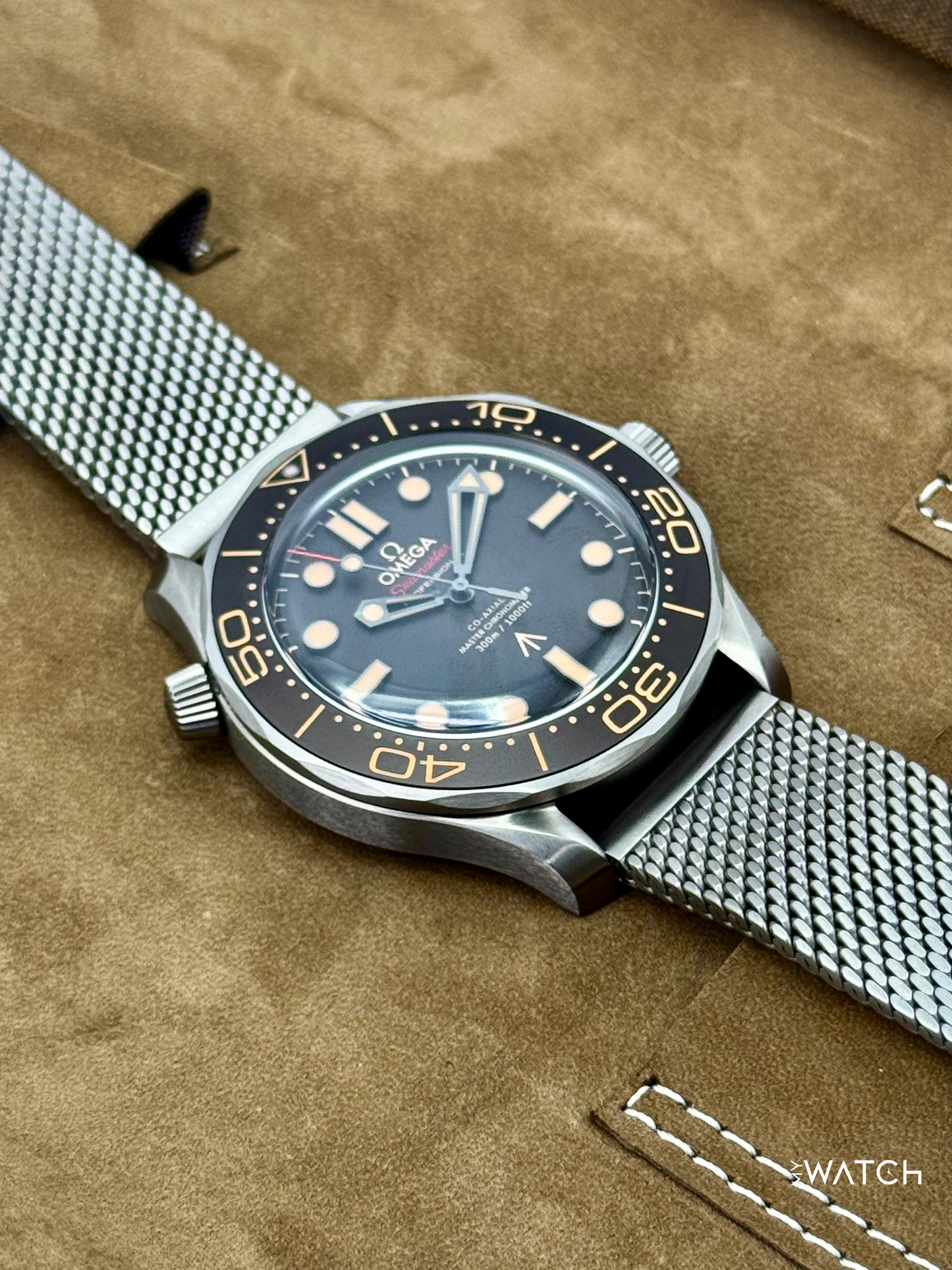 NEW 2026 Omega Seamaster Diver 300M 007 42mm Titanium Brown Dial - MyWatchLLC
