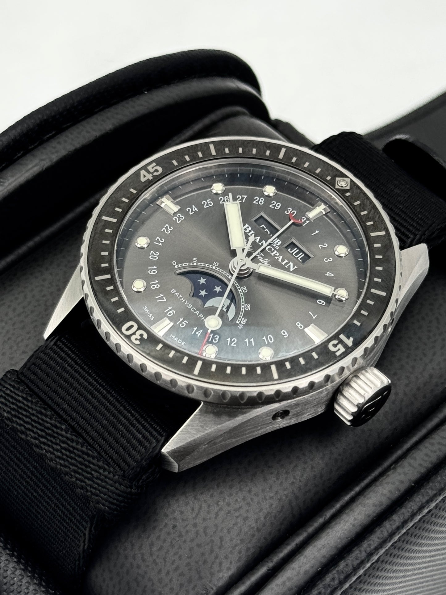 2021 Blancpain Fifty Fathoms Bathyscaphe 43mm 5054-1110-B52A Black Dial