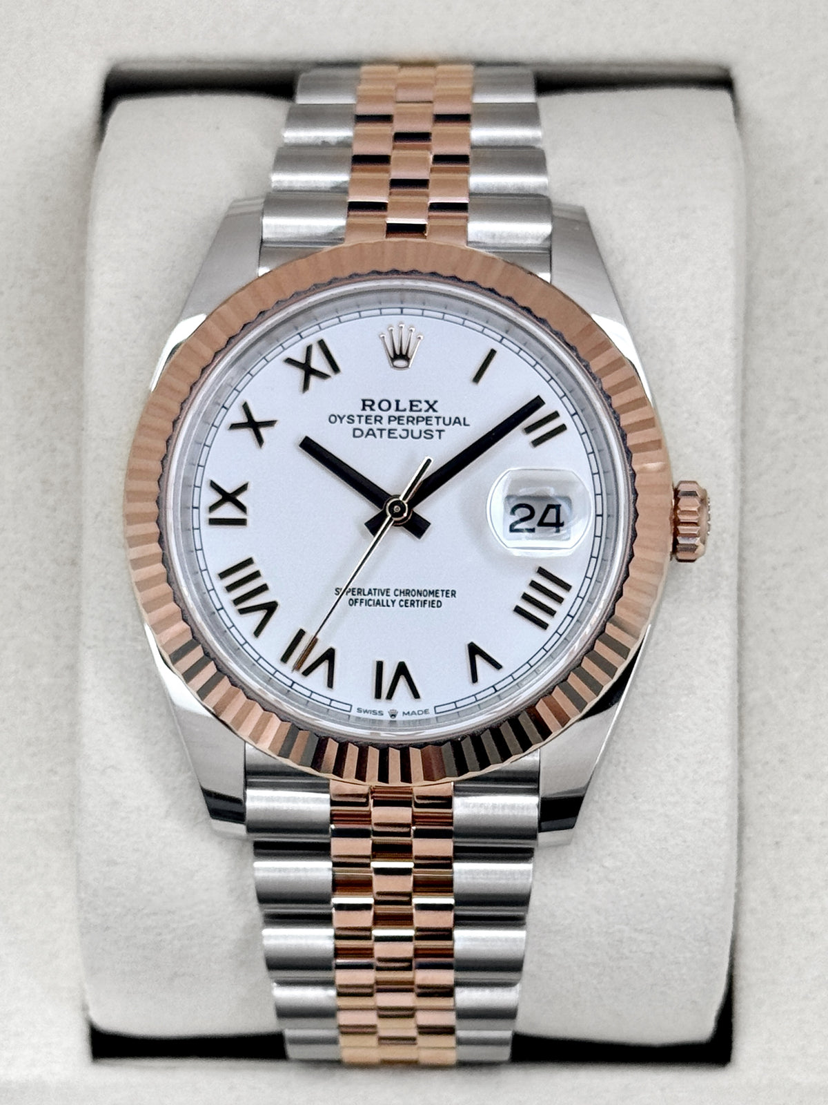 NEW 2026 Rolex Datejust 41mm 126331 Two-Tone White Roman Numeral Dial