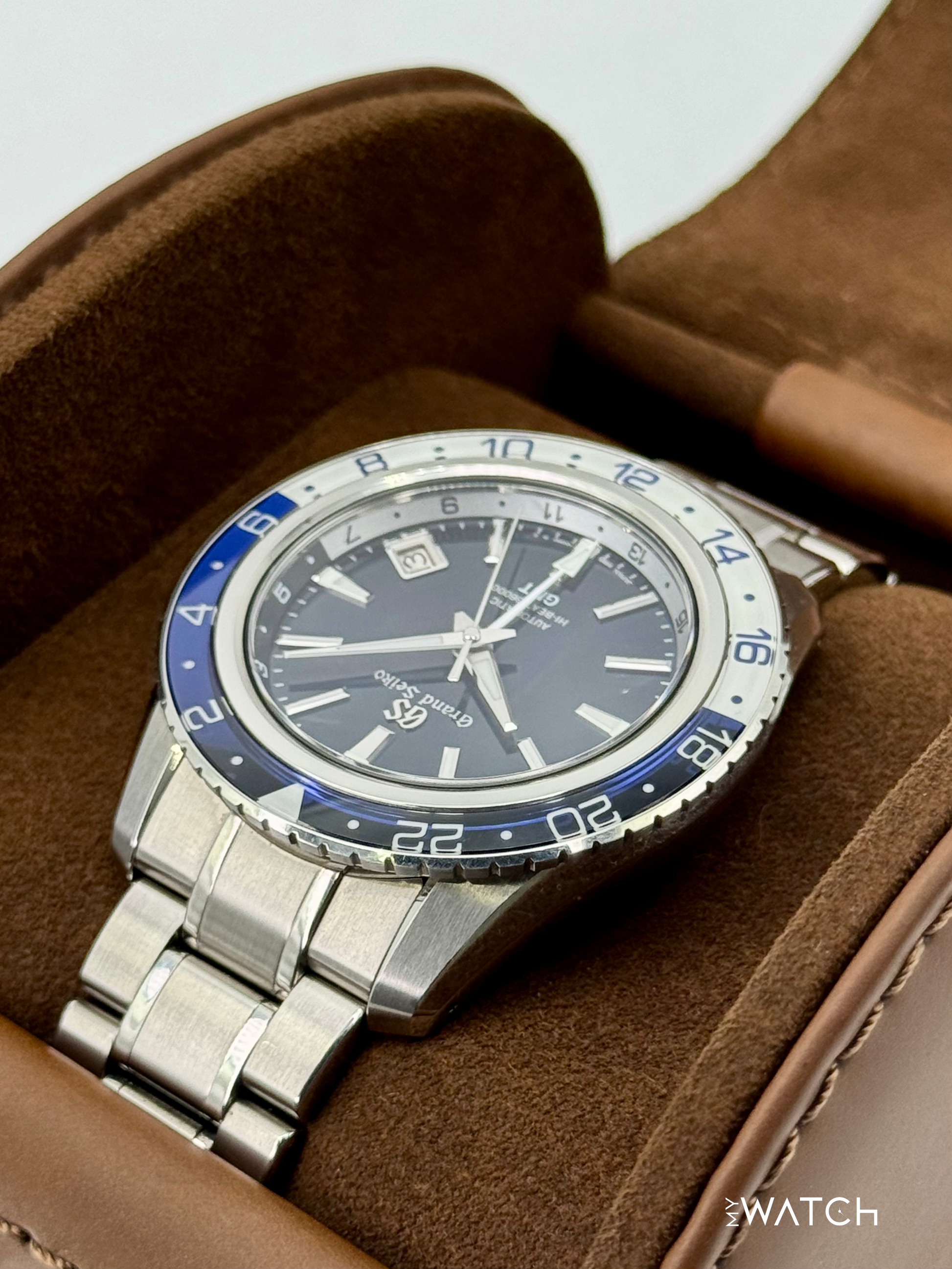 Grand Seiko GMT 44.2mm SBGJ237 Stainless Steel Blue Dial - MyWatchLLC