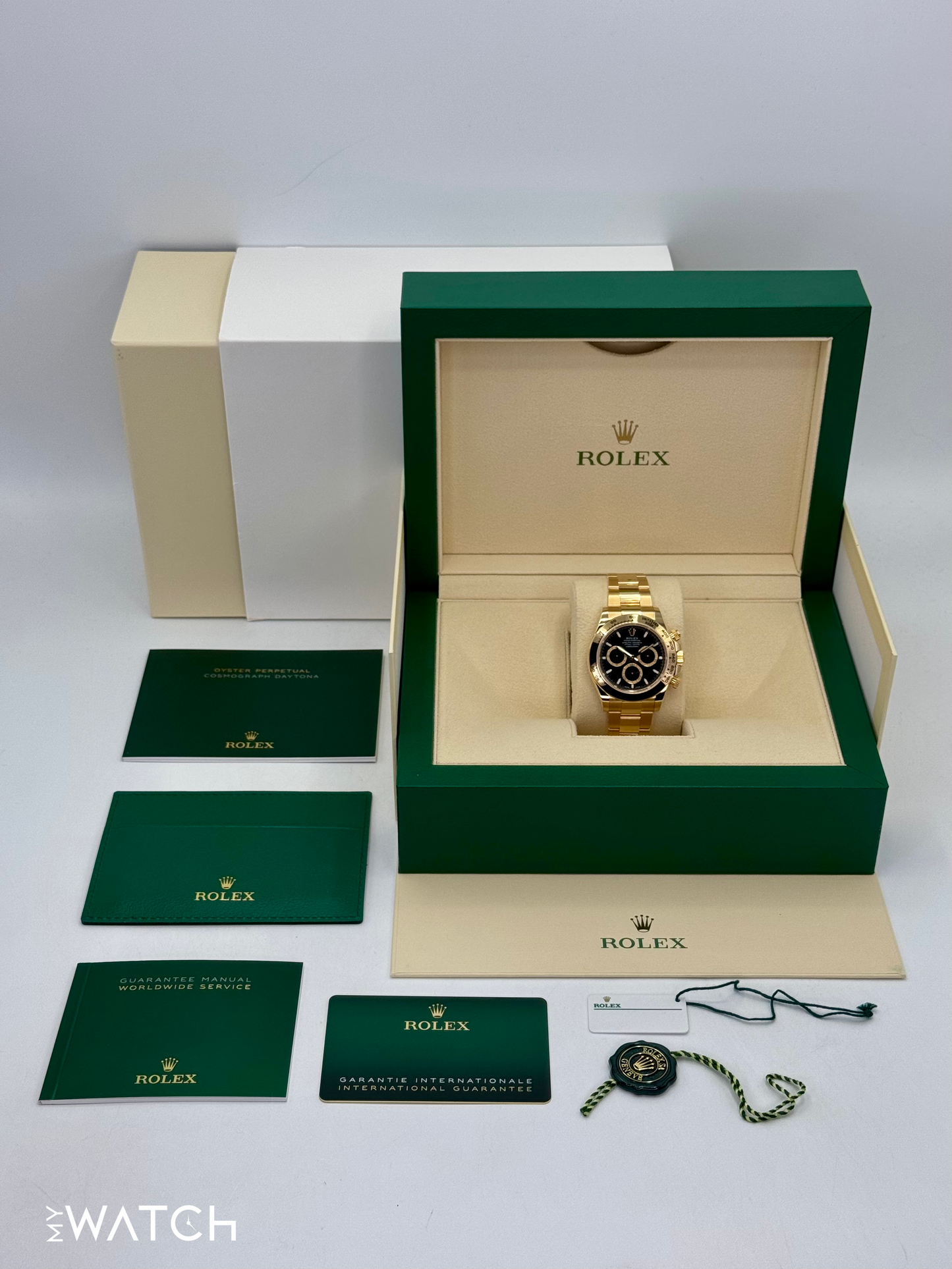 NEW 2025 Rolex Daytona 40mm 126508 18K Yellow Gold Black Dial - MyWatchLLC