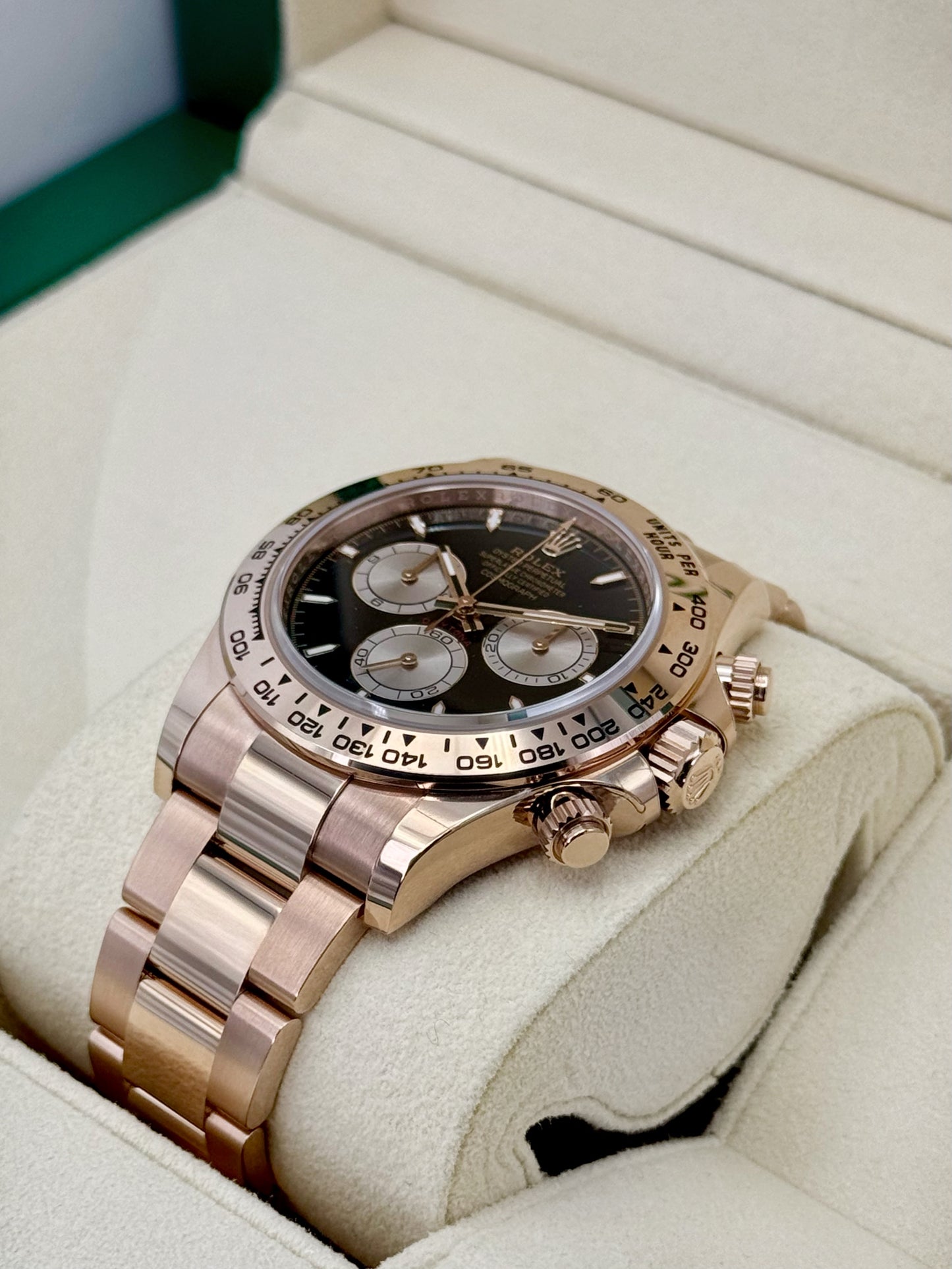 2025 Rolex Daytona 40mm 126505 Rose Gold Black Dial