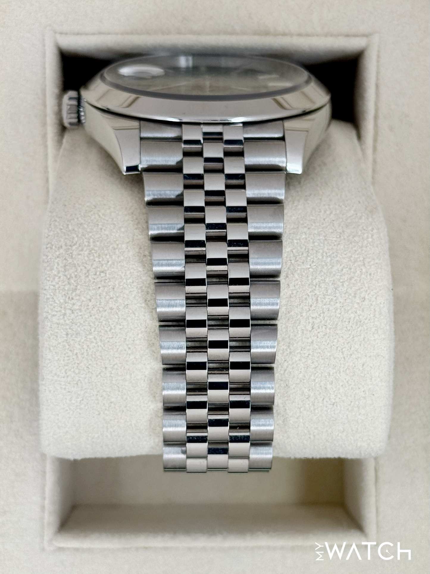 2023 Rolex Datejust 41mm 126300 Stainless Steel Jubilee Green Motif Dial