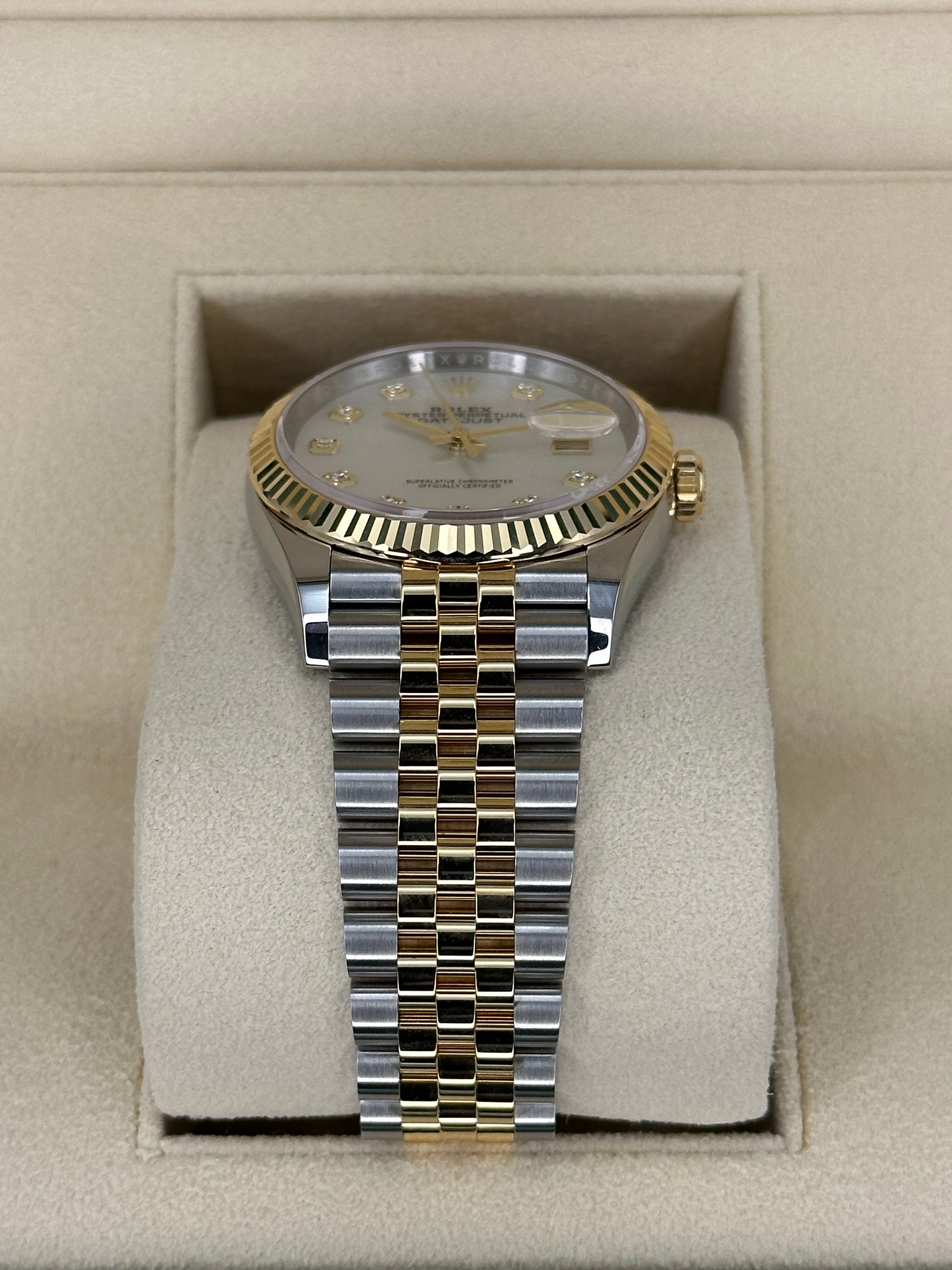 NEW 2023 Rolex Datejust 36mm 126233 Mother of Pearl Diamond Dial - MyWatchLLC