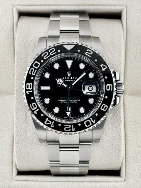 2018 Rolex GMT-Master II 40mm 116710LN Stainless Steel Black Dial