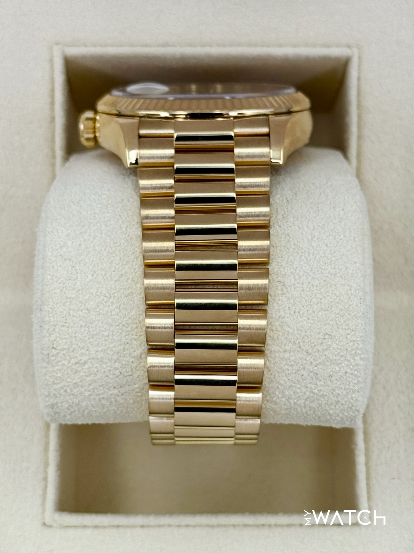 2024 Rolex Day-Date 36mm 128238 Presidential Champagne Diamond Dial