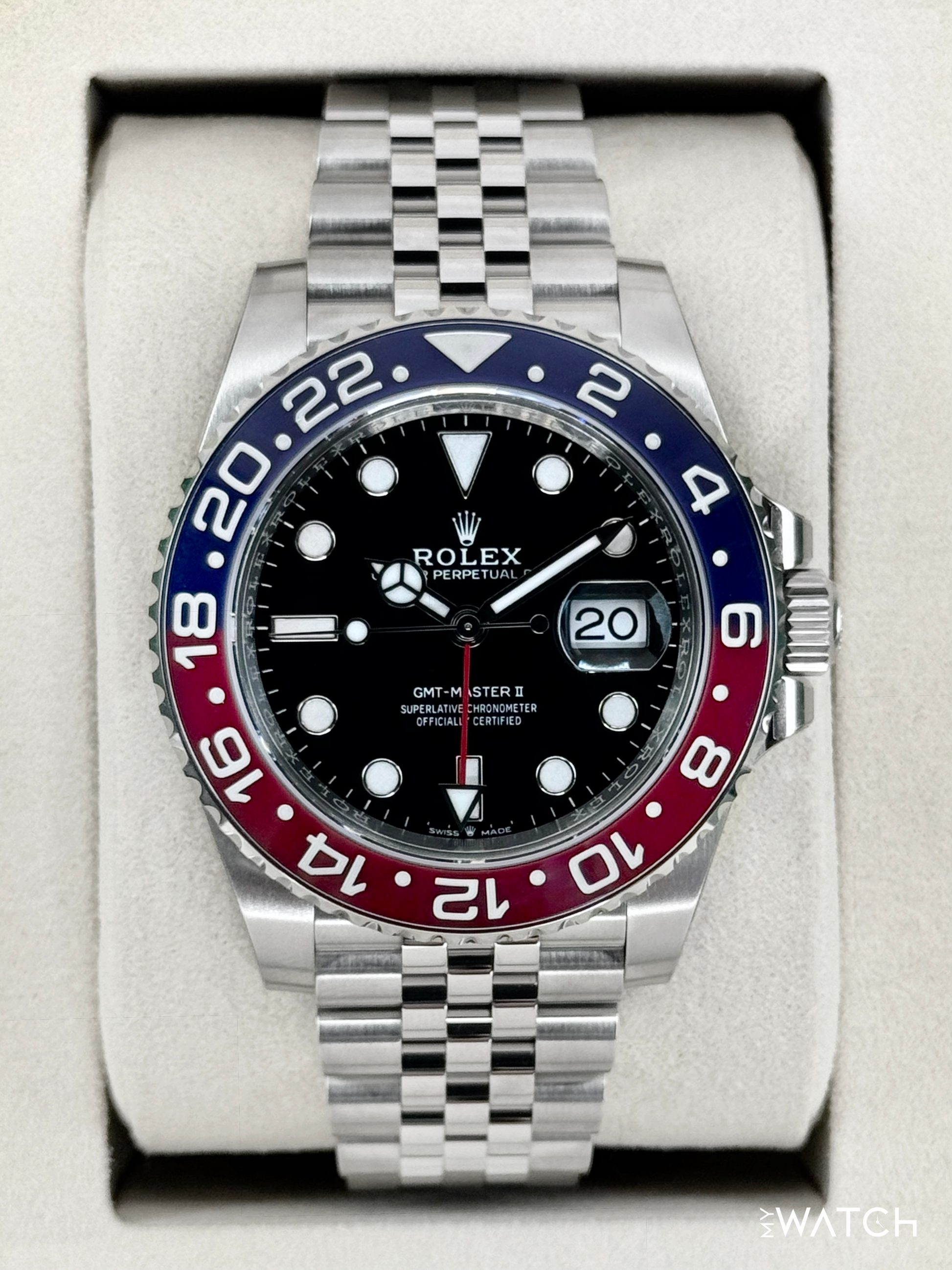 NEW 2026 Rolex GMT-Master II "Pepsi" 40mm 126710BLRO Jubilee (STICKERED) - MyWatchLLC