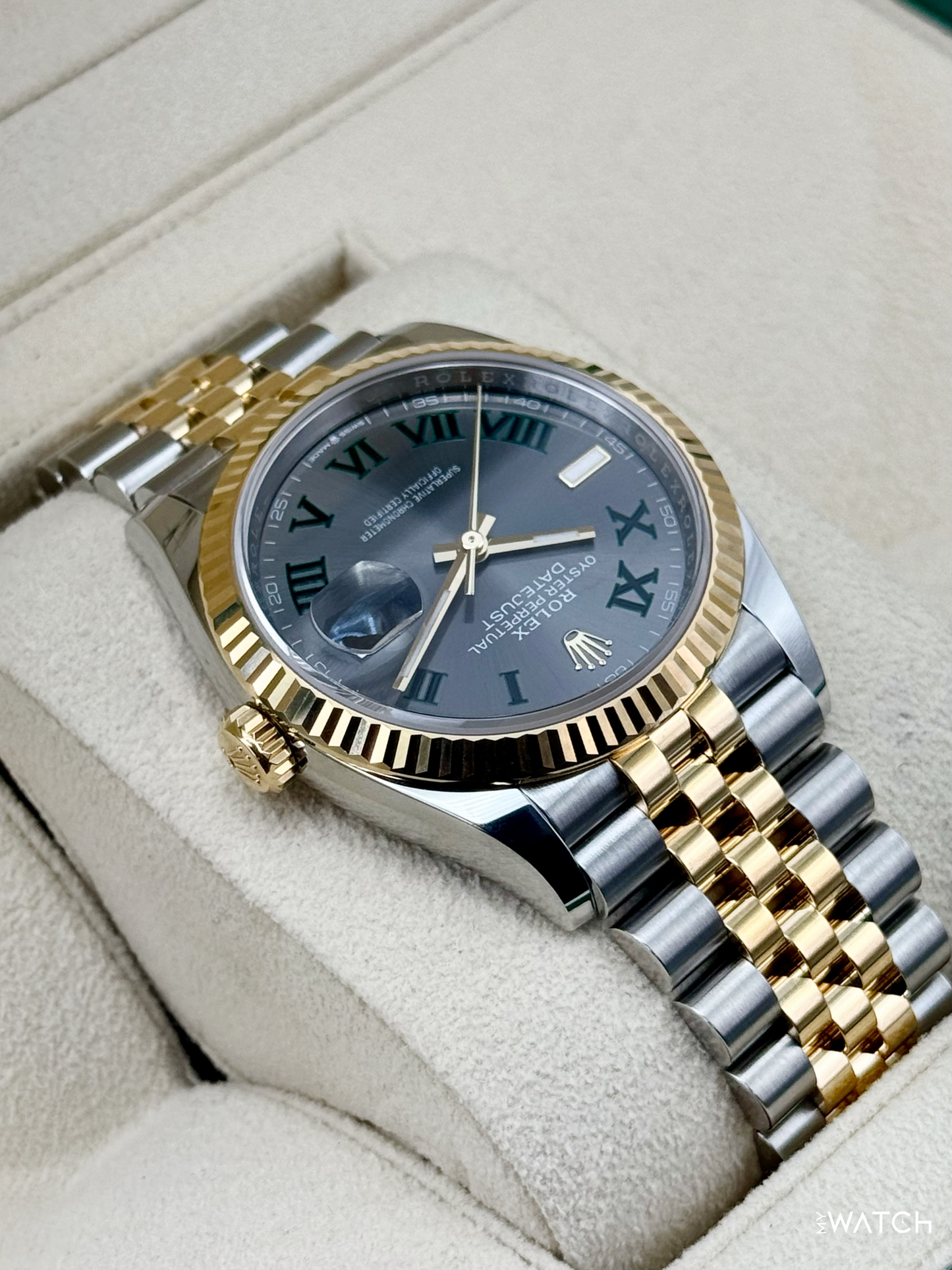 2025 Rolex Datejust 36mm 126233 Two-Tone Jubilee Wimbledon Dial - MyWatchLLC