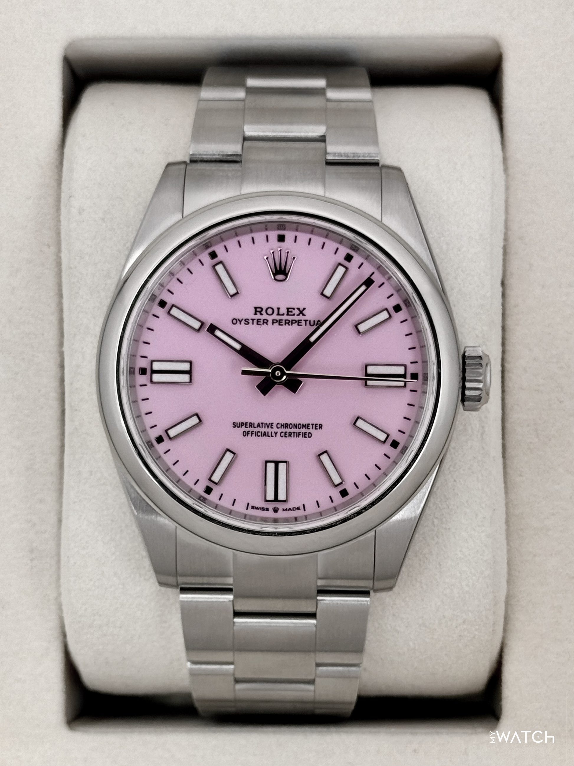 NEW 2026 Rolex Oyster Perpetual 41mm 134300 Candy Pink Dial (STICKERED) - MyWatchLLC