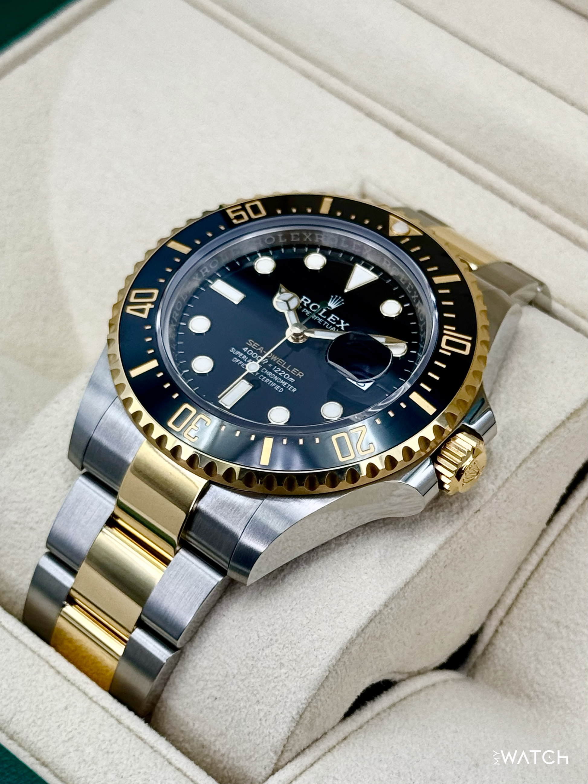 NEW 2022 Rolex Sea-Dweller 43mm 126603 Two-Tone Black Dial - MyWatchLLC
