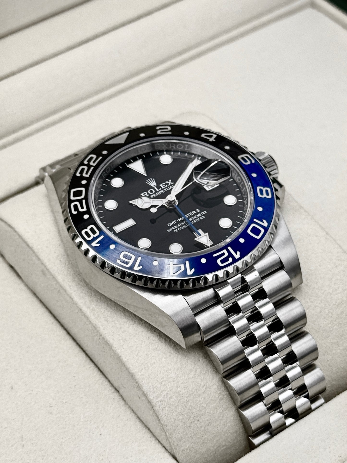NEW 2026 Rolex GMT-Master II "Batgirl" 40mm 126710BLNR Jubilee (NEW STYLE CARD)