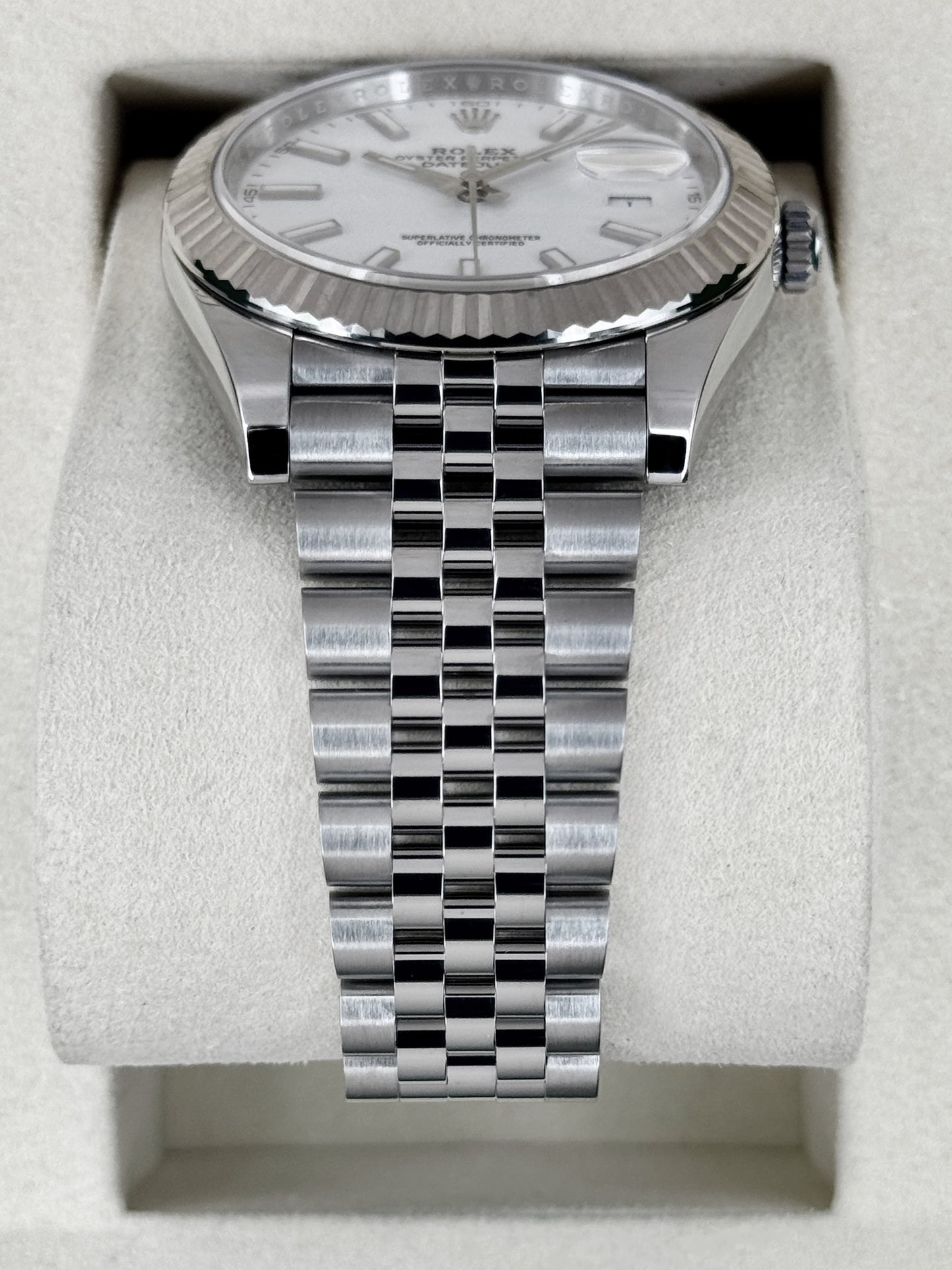2026 Rolex Datejust 41mm 126334 Stainless Steel Jubilee White Dial