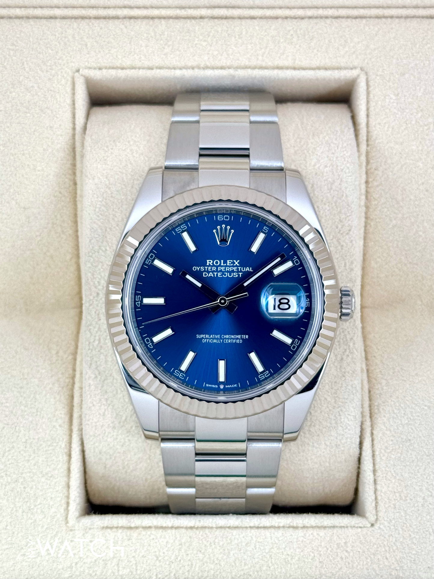 NEW 2025 Rolex Datejust 41mm 126334 Blue Dial Oyster - MyWatchLLC