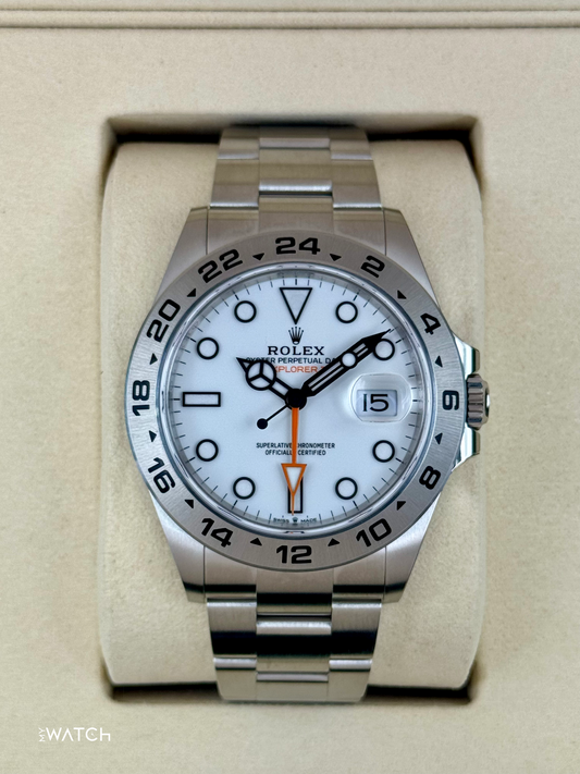 NEW 2025 Rolex Explorer II 42mm 226570 Polar White Dial (STICKERED)