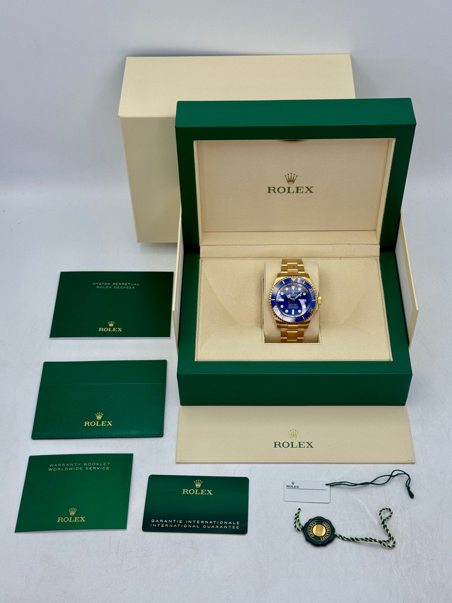 2025 Rolex Deepsea 44mm 136668LB 18K Yellow Gold Blue Dial