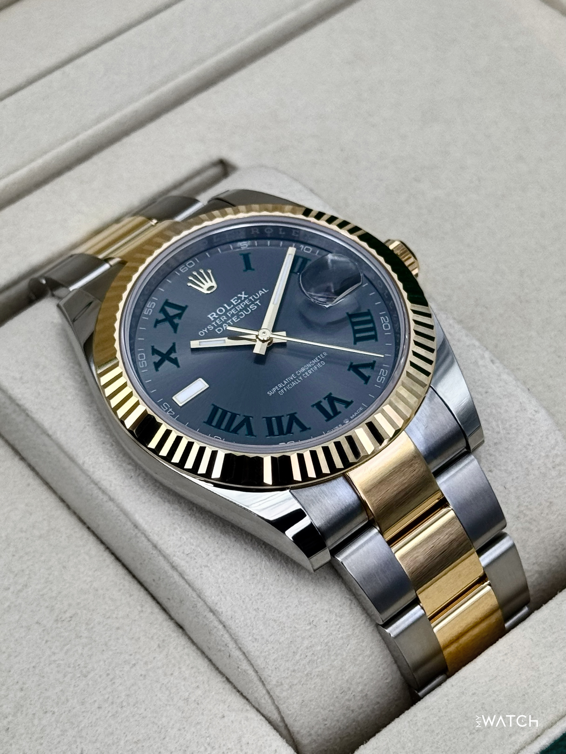 NEW 2026 Rolex Datejust 41mm 126333 Two-Tone Oyster Wimbledon Dial - MyWatchLLC