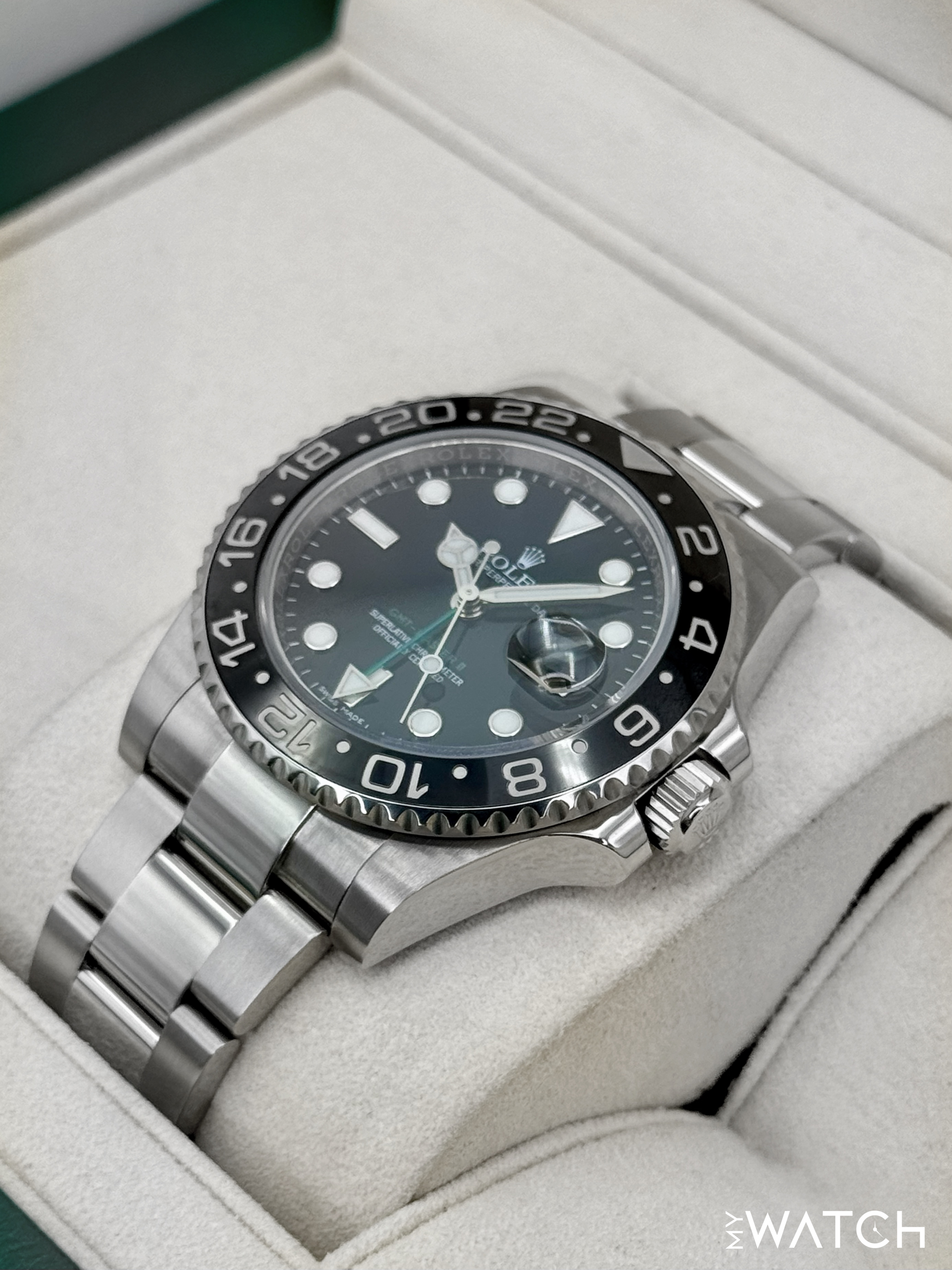 2018 Rolex GMT-Master II 40mm 116710LN Stainless Steel Black Dial - MyWatchLLC