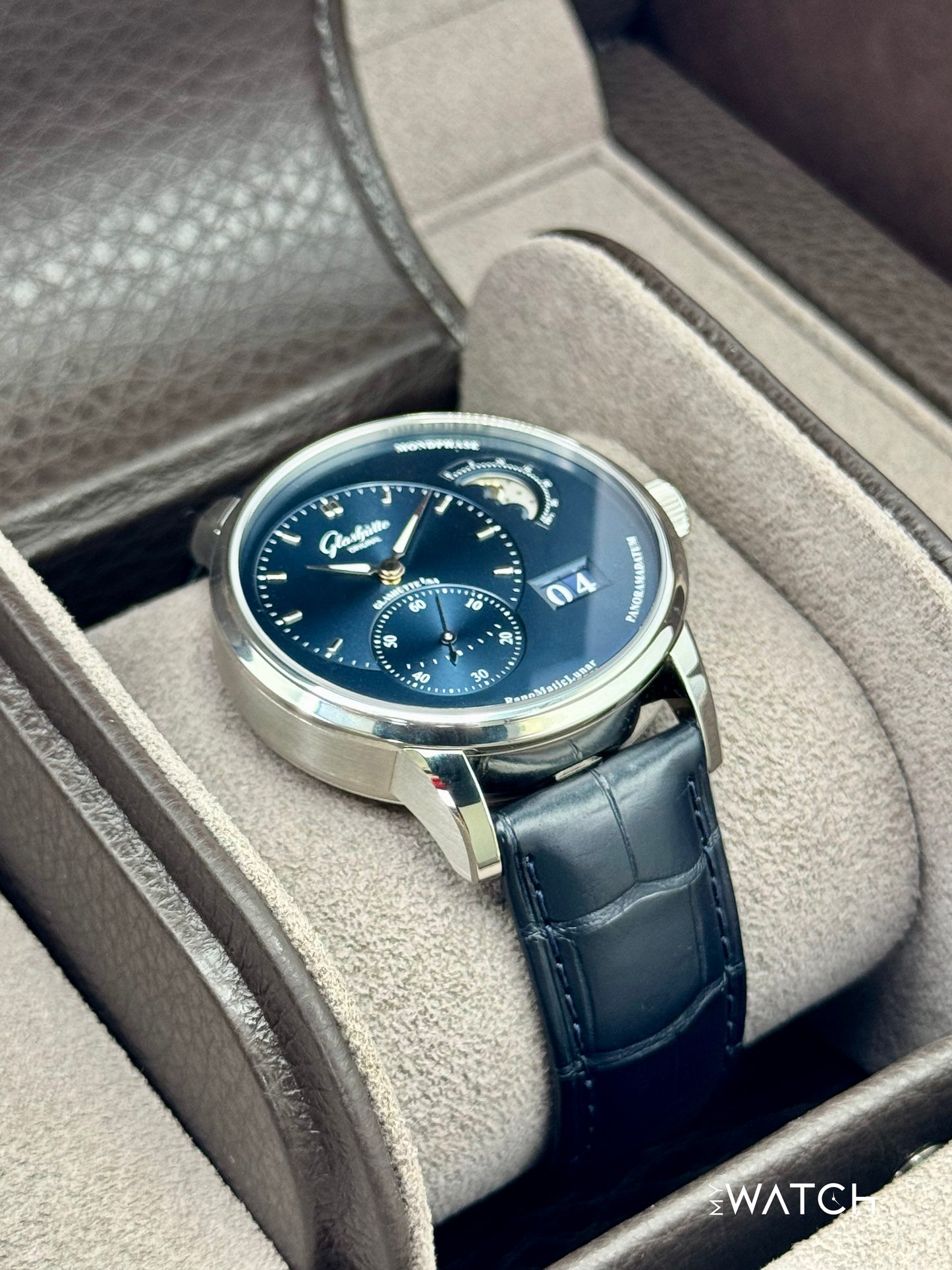 2025 Glashütte Original PanoMaticLunar 40mm 1-90-02-46-32-61 Blue Dial