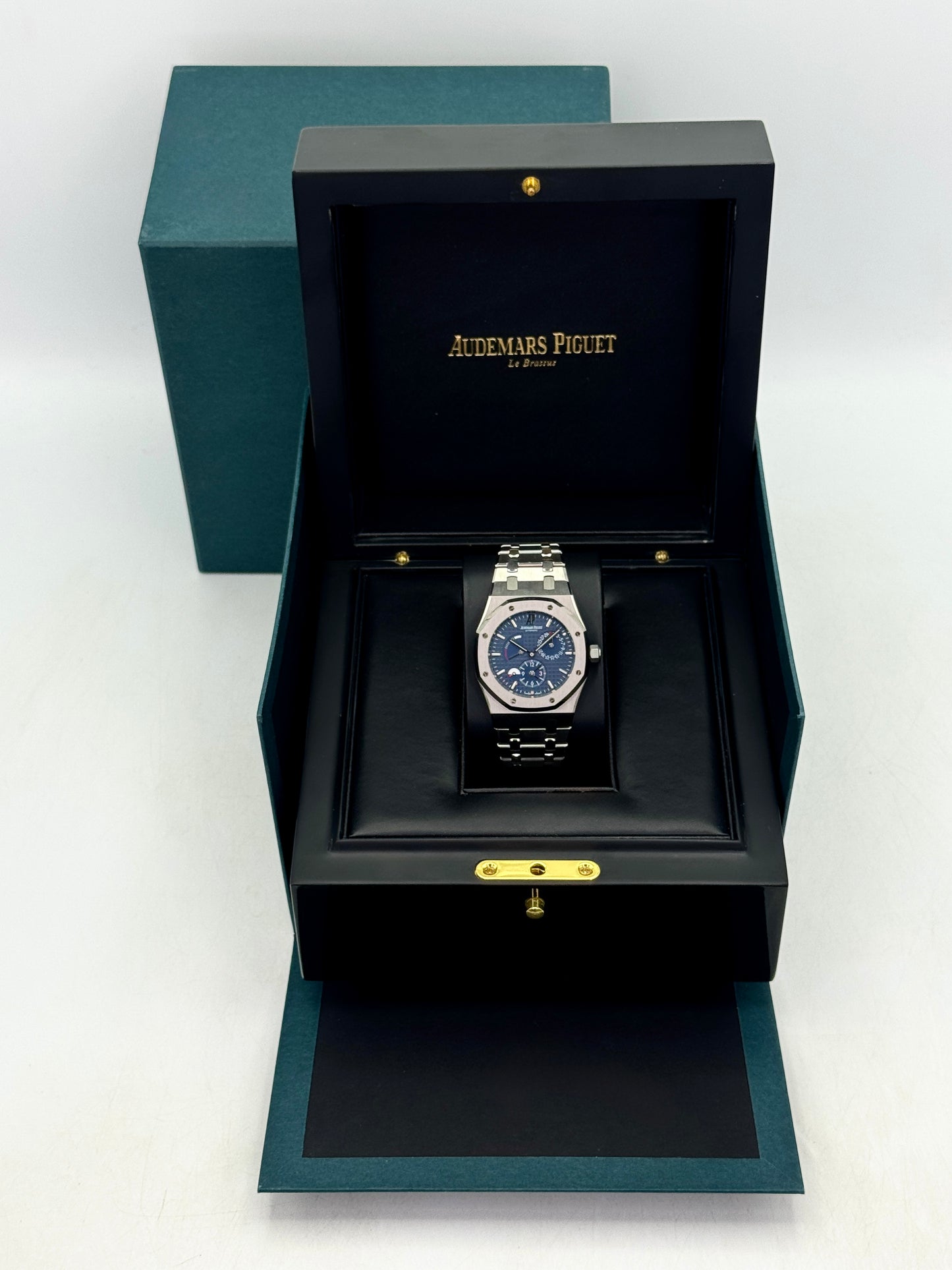 2013 Audemars Piguet Royal Oak Dual Time 39mm 26120ST Blue Dial