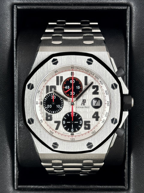 2016 Audemars Piguet Royal Oak Offshore 42mm 26170ST Stainless Steel White Dial