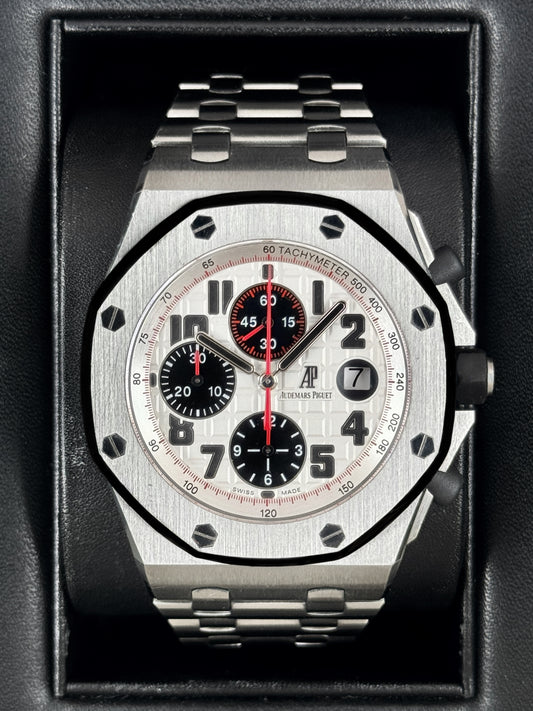 2016 Audemars Piguet Royal Oak Offshore 42mm 26170ST Stainless Steel White Dial