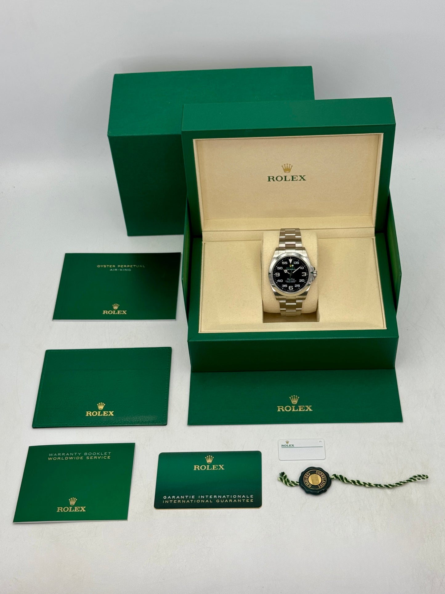 2025 Rolex Air-King 40mm 126900 Stainless Steel Black Dial