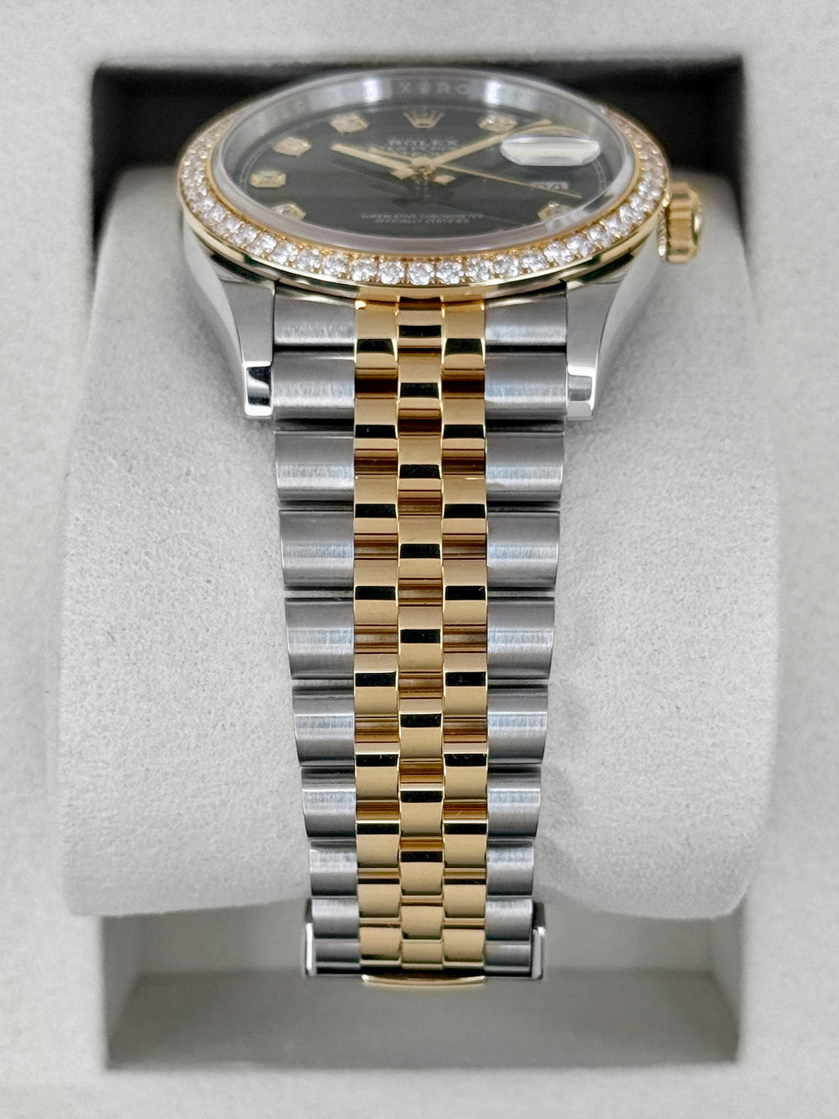 NEW 2026 Rolex Datejust 36mm 126283RBR Two-Tone Jubilee Diamond Bezel Black Diamond Dial