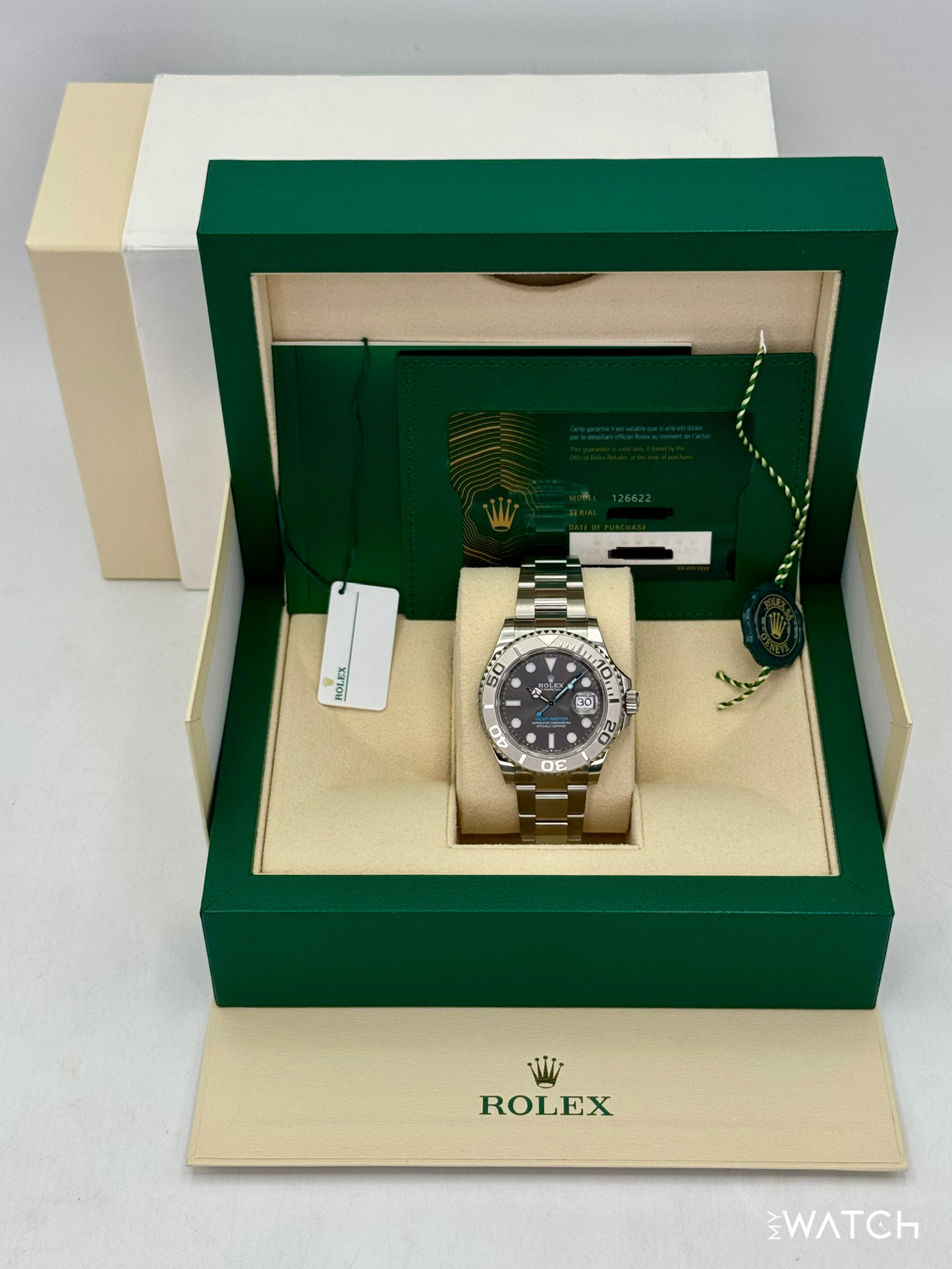 2024 Rolex Yacht-Master 40mm 126622 Stainless Steel Rhodium Dial - MyWatchLLC