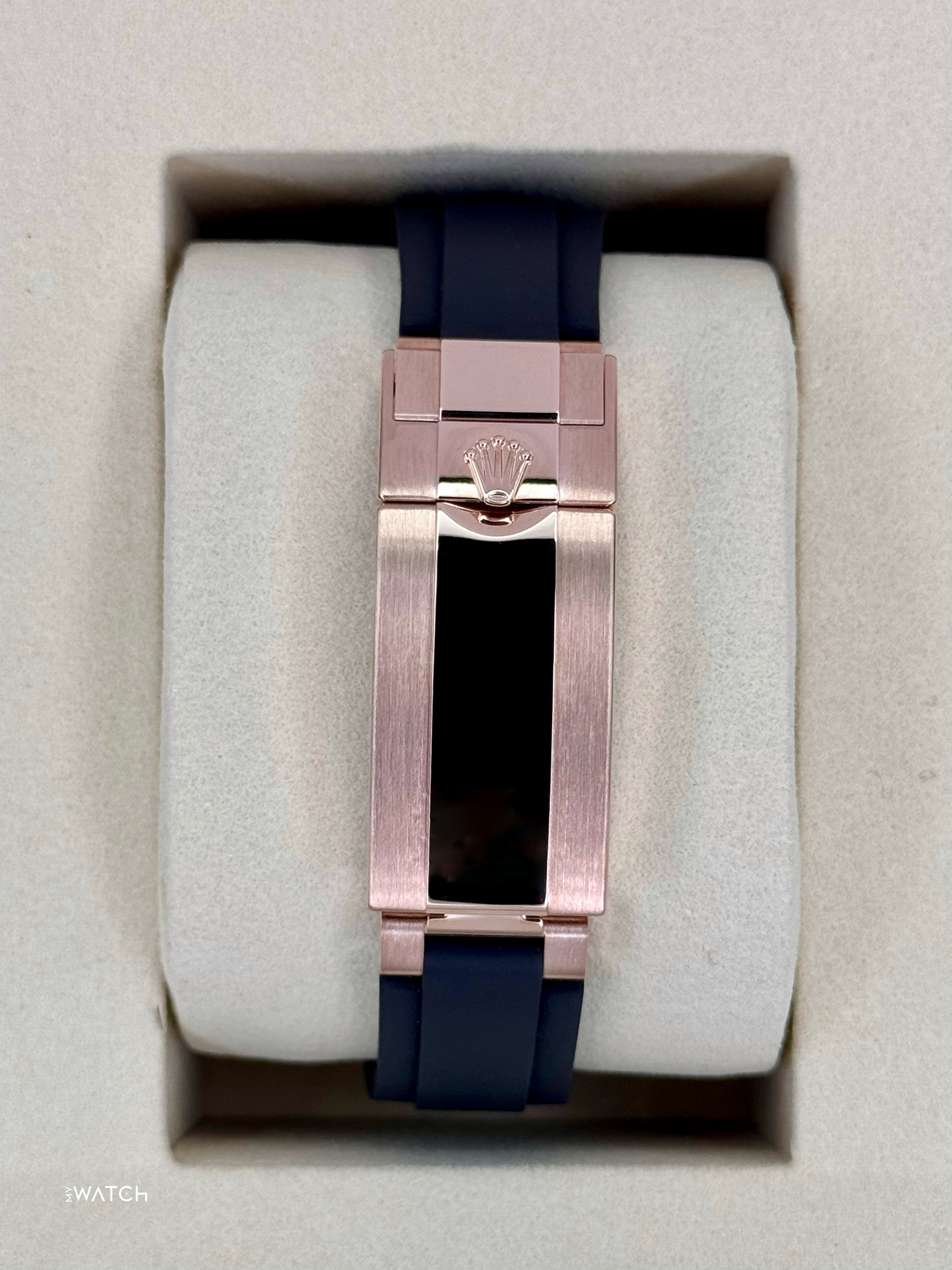 NEW 2025 Rolex Yacht-Master 40mm 126655 Rose Gold Oysterflex Black Dial - MyWatchLLC