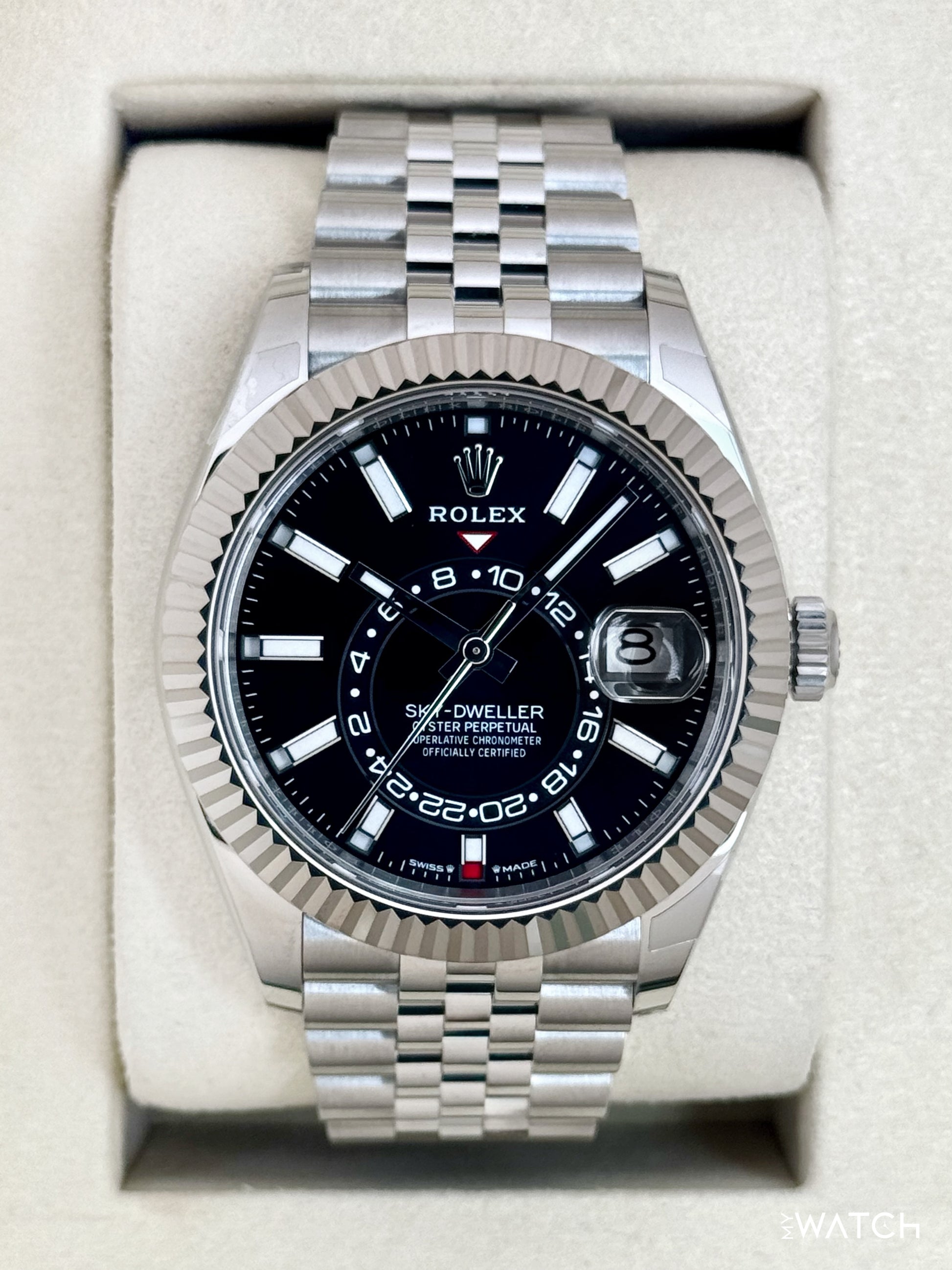 NEW 2025 Rolex Sky-Dweller 42mm 336934 Jubilee Black Dial (STICKERED) - MyWatchLLC