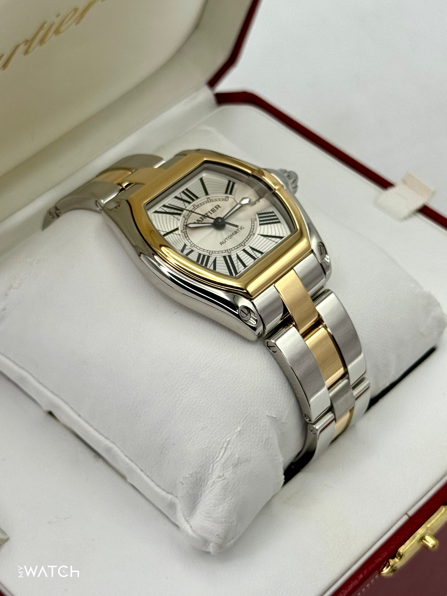 2009 Cartier Roadster 30.4mm 62031Y4 Two-Tone Silver Dial