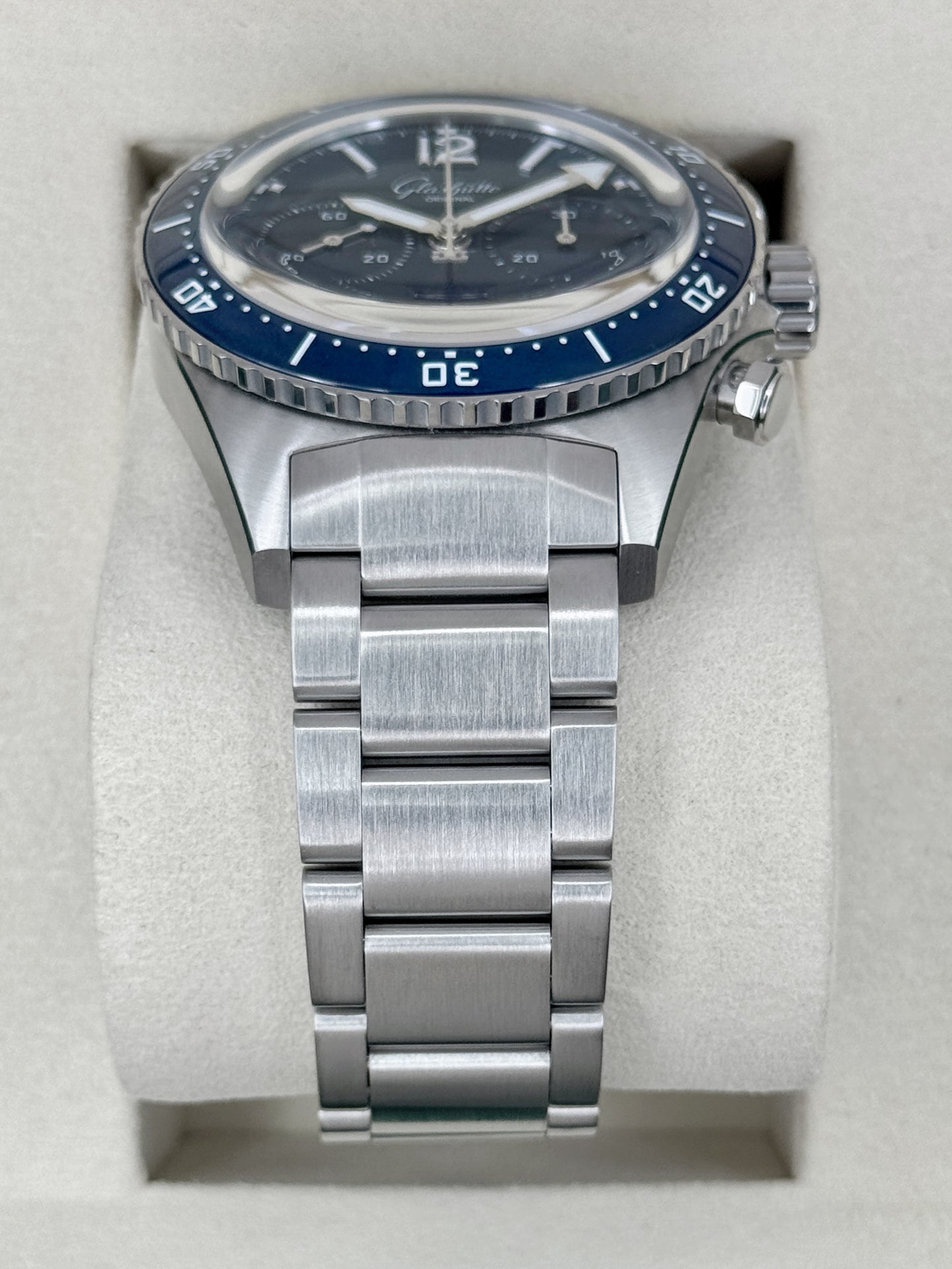 2025 Glashütte Original Seaq Chronograph 43.2mm 1-37-23-02-81 Blue Dial