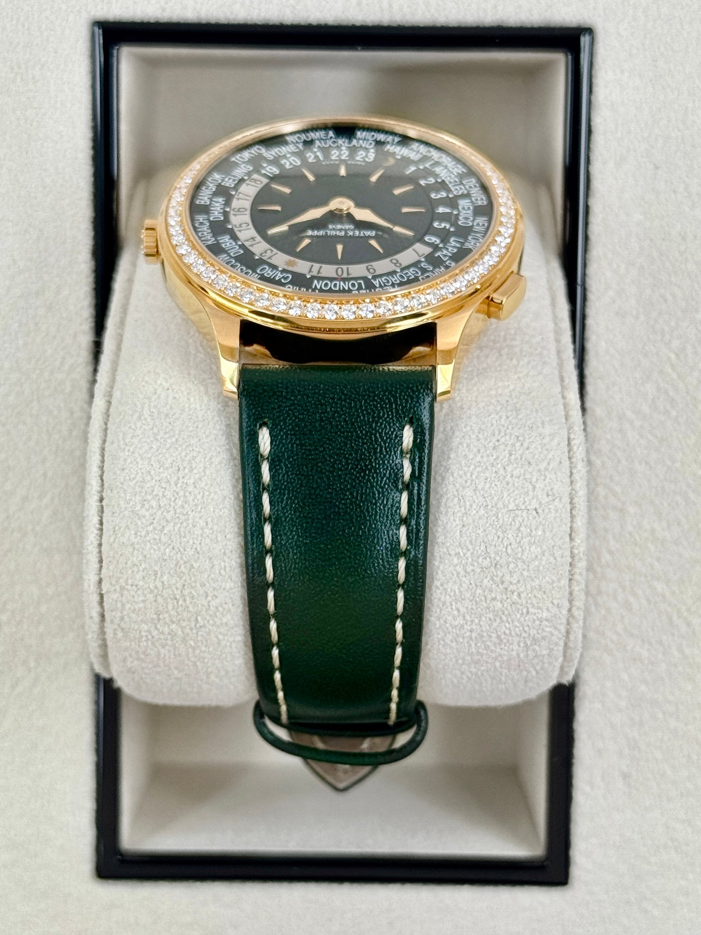 NEW 2026 Patek Philippe World Time Complications 36mm 7130R Rose Gold Green Dial