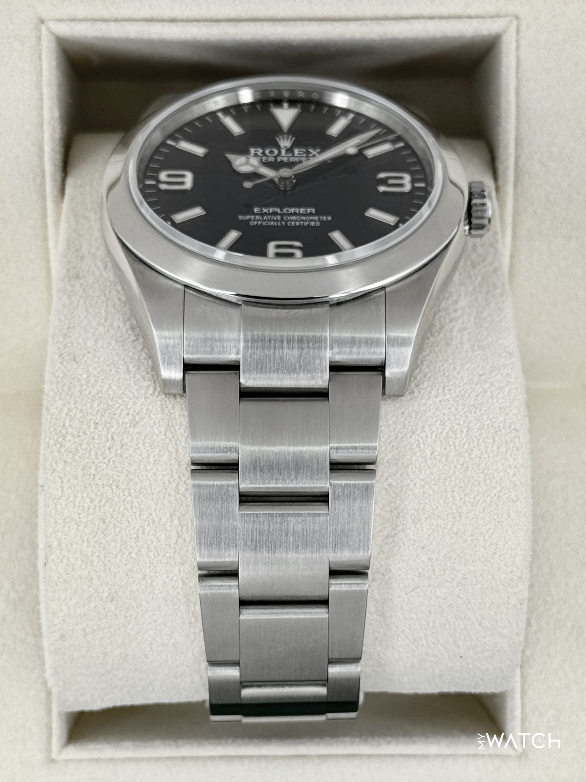 2018 Rolex Explorer 39mm 214270 Stainless Steel Black Dial - MyWatchLLC