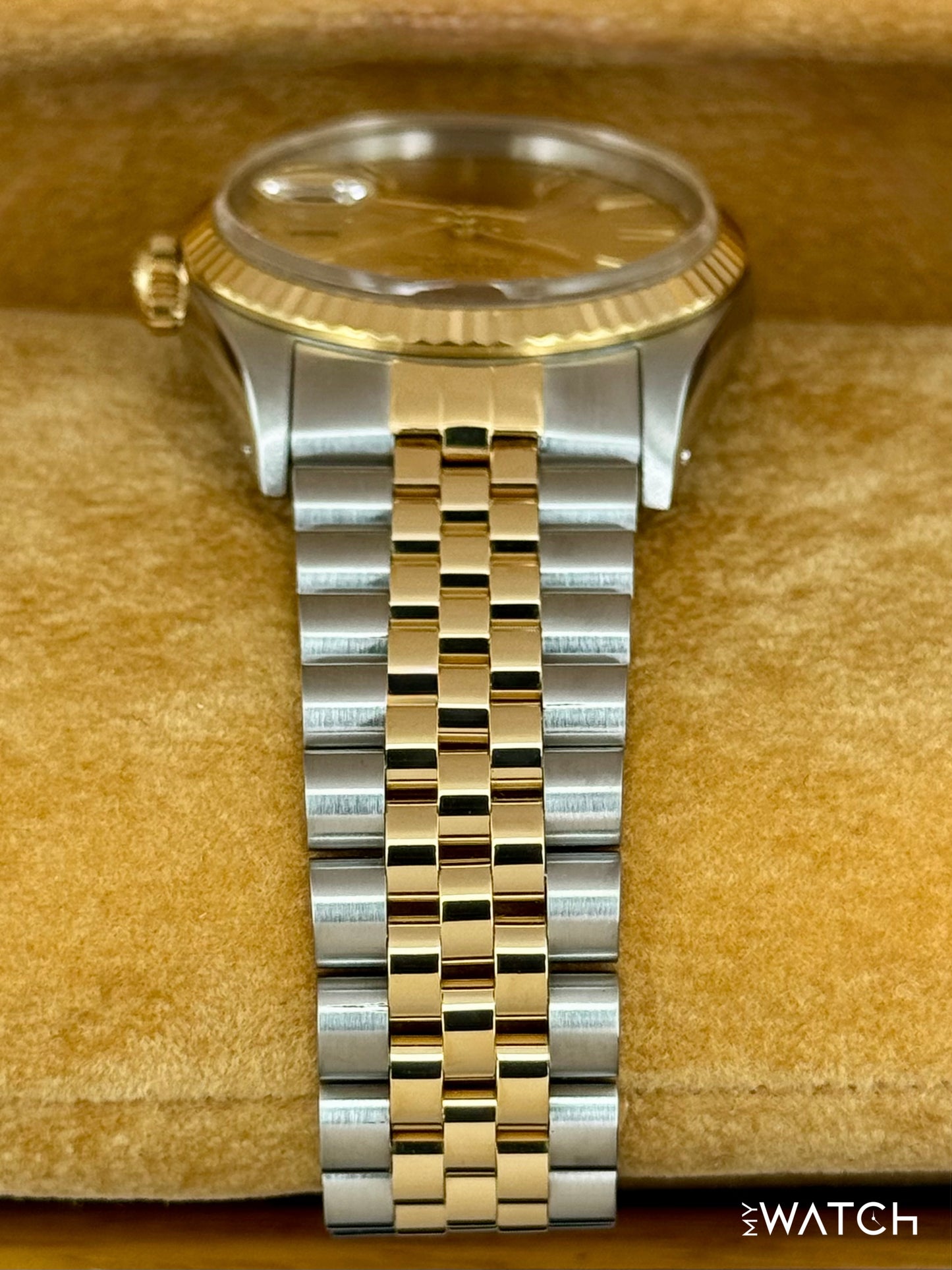 1991 Rolex Datejust 36mm 16233 Two-Tone Jubilee Champagne Dial - MyWatchLLC