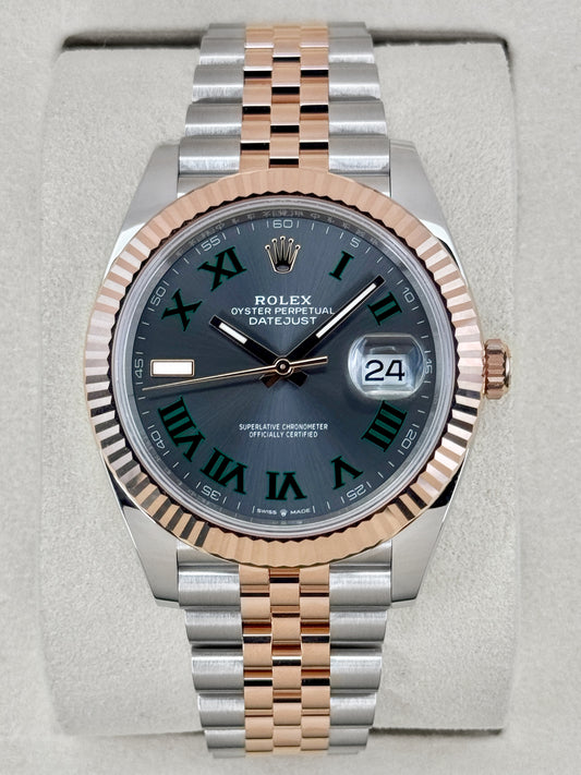 NEW 2026 Rolex Datejust 41mm 126331 Two-Tone Jubilee Wimbledon Dial