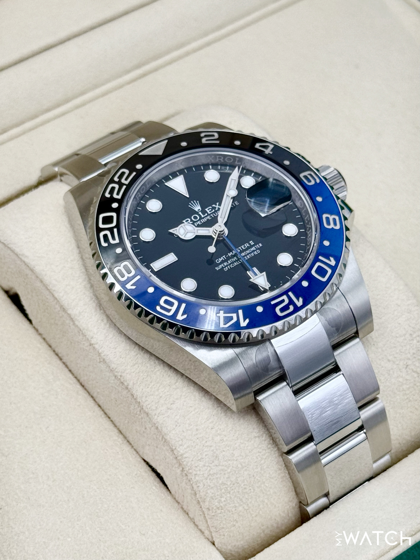 NEW 2025 Rolex GMT-Master II "Batman" 40mm 126710BLNR Oyster (STICKERED) - MyWatchLLC